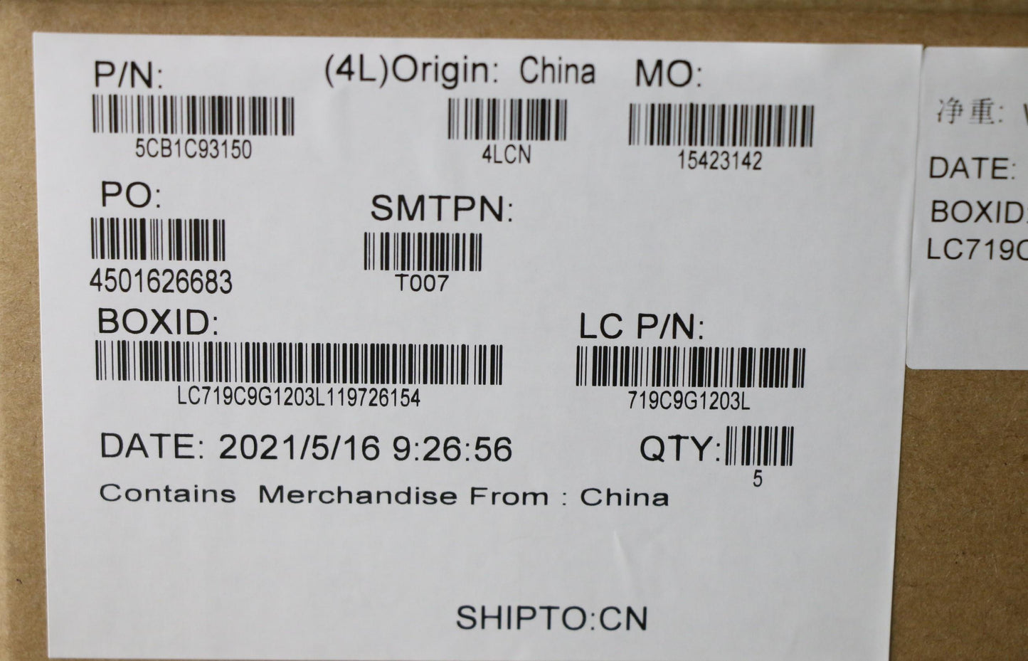 Lenovo Cover Upper Case Asm_Slv L82Js - 5CB1C93150