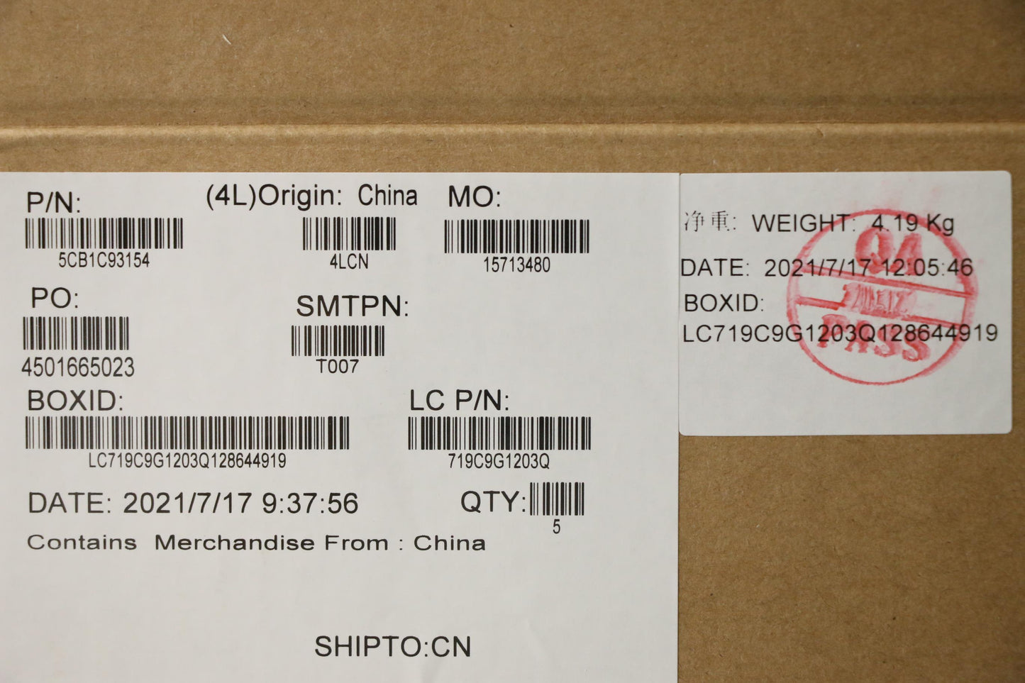 Lenovo Cover Upper Case Asm_Tc L82Js - 5CB1C93154