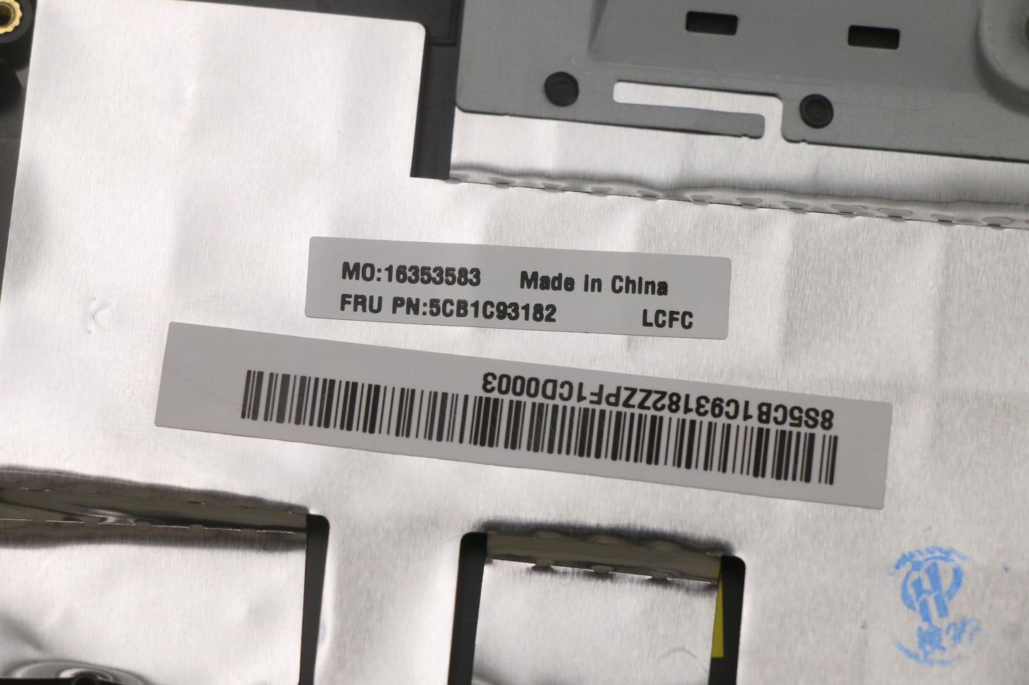Lenovo Cover Upper Case Asm_Slv L82Js - 5CB1C93182