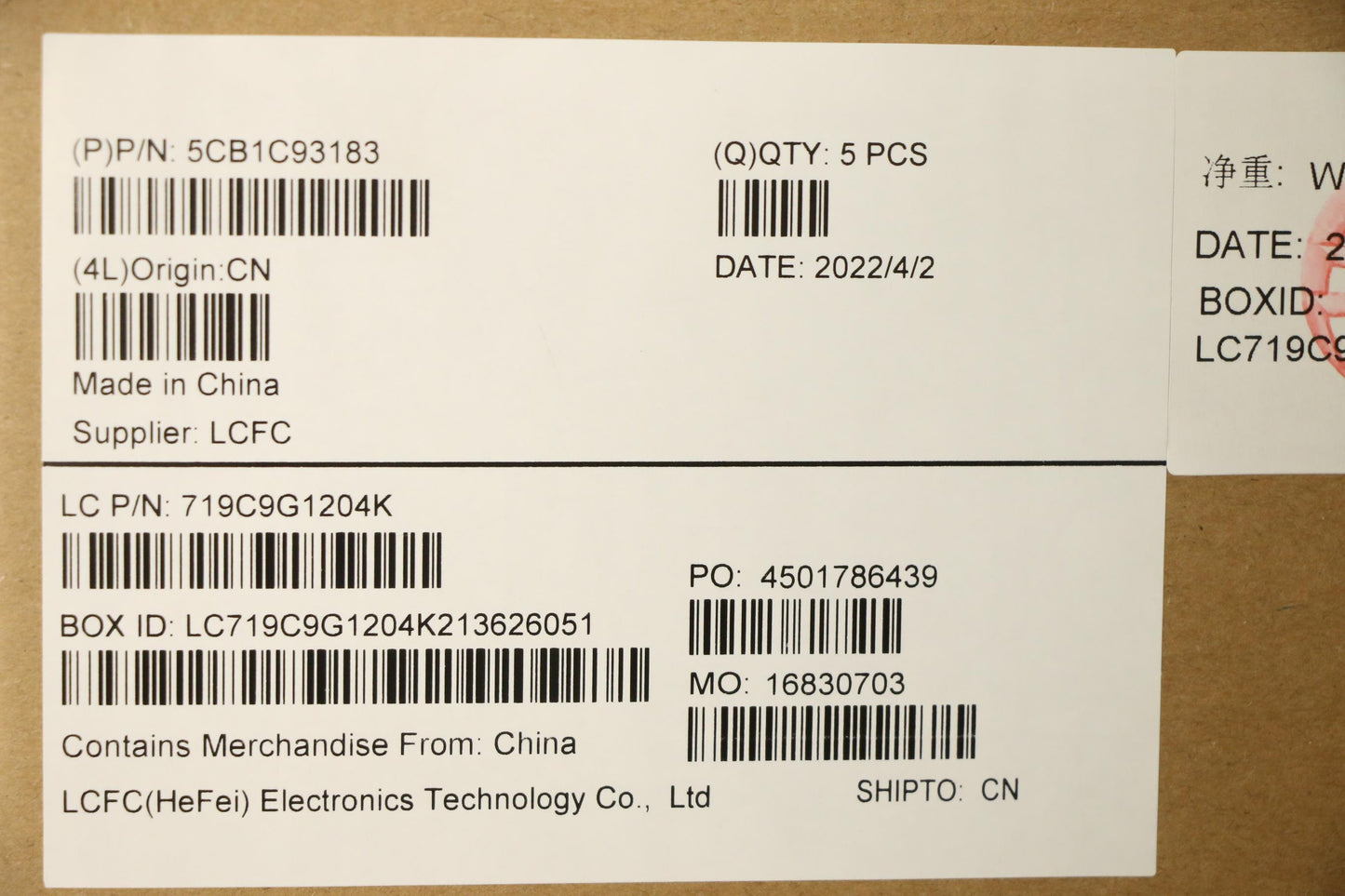 Lenovo Cover Upper Case Asm_Spa L82Js - 5CB1C93183
