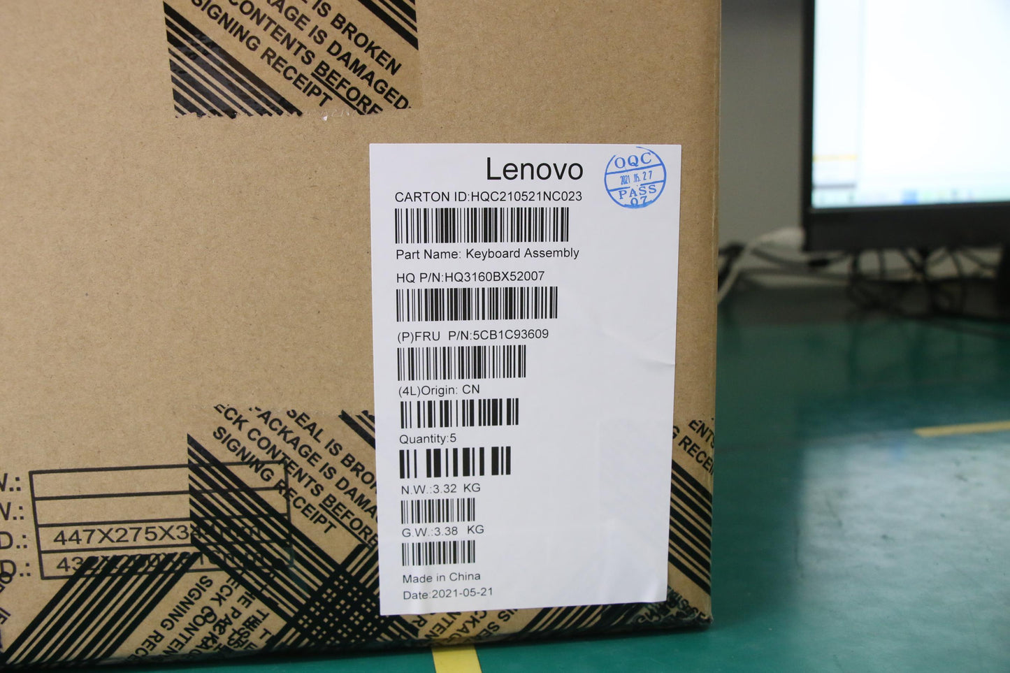 Lenovo Cover Upper Case Asm_Ger_H20Wh - 5CB1C93609