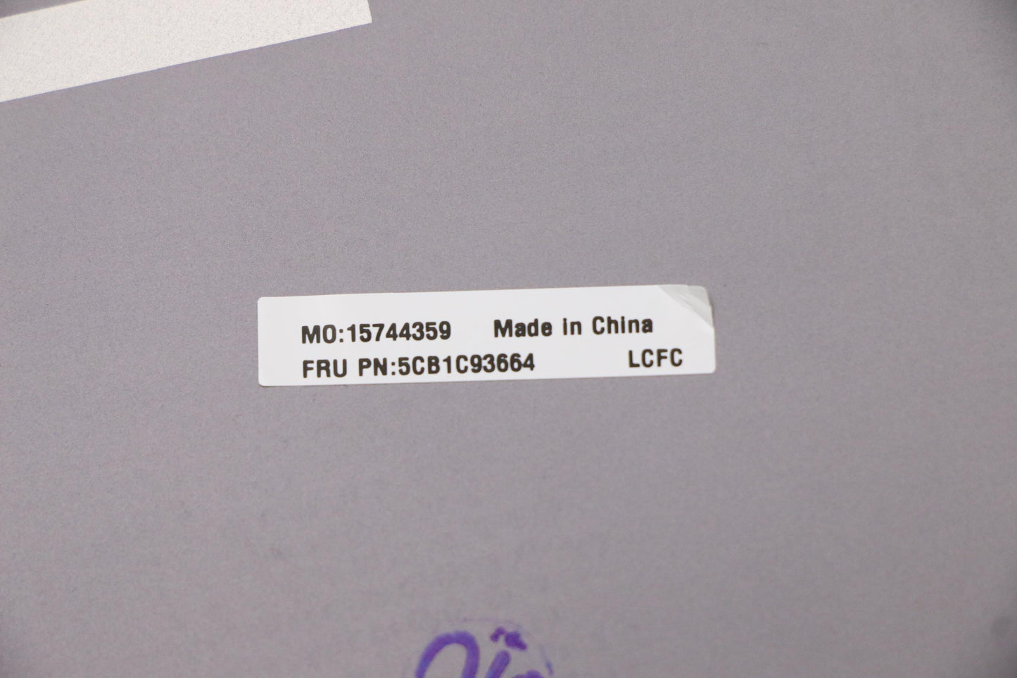 Lenovo Cover Lower Case L 82K8 Gy - 5CB1C93664
