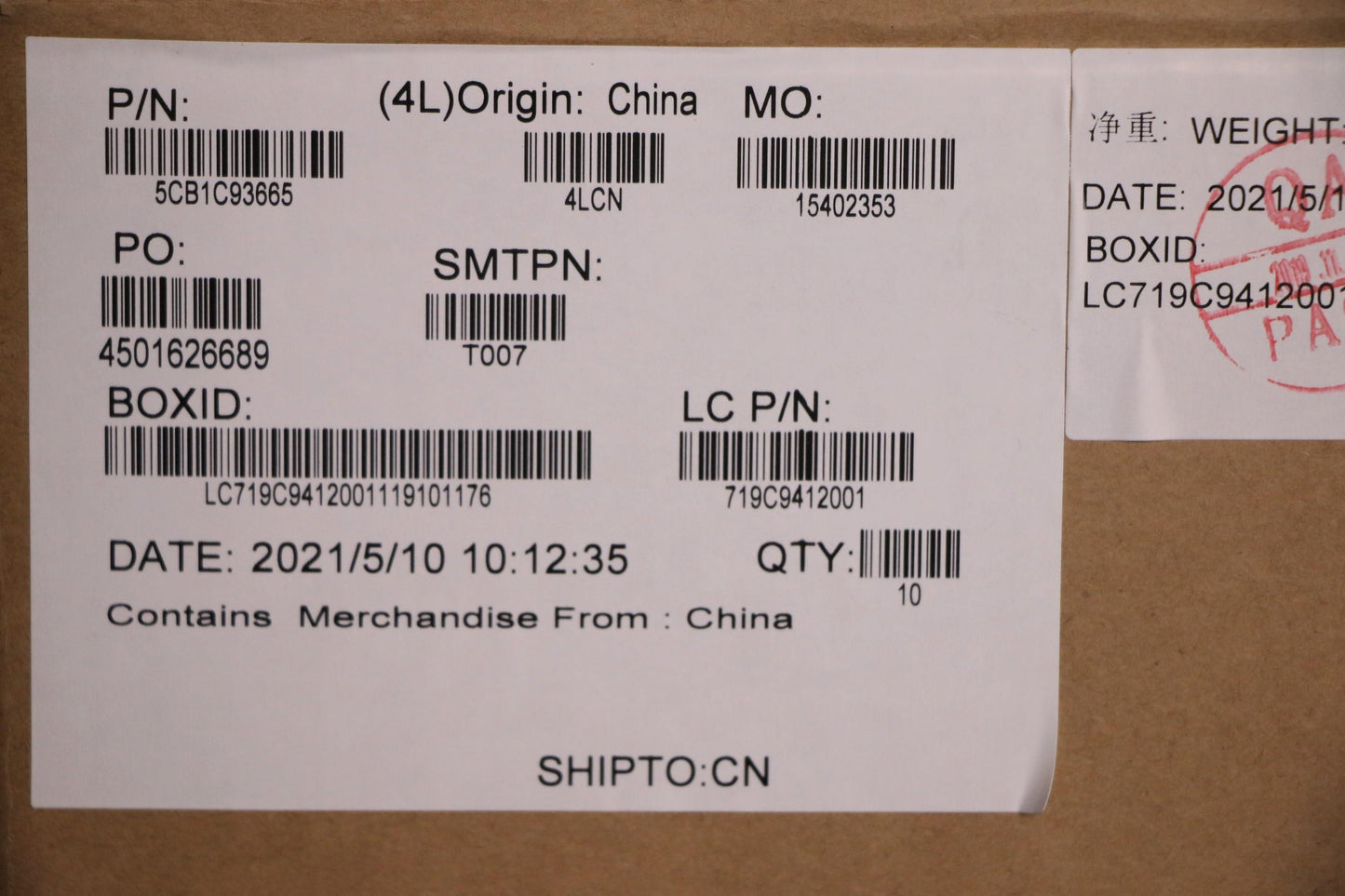 Lenovo LCD Cover, L 82K8 BK - 5CB1C93665