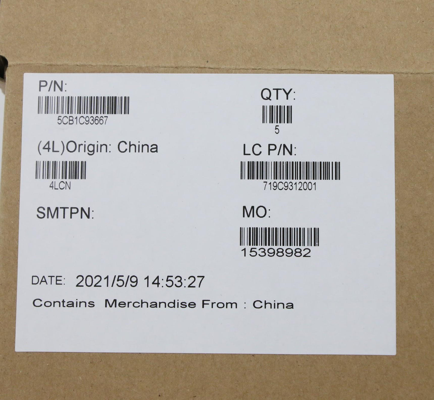 Lenovo Hinge Cover, Black - 5CB1C93667