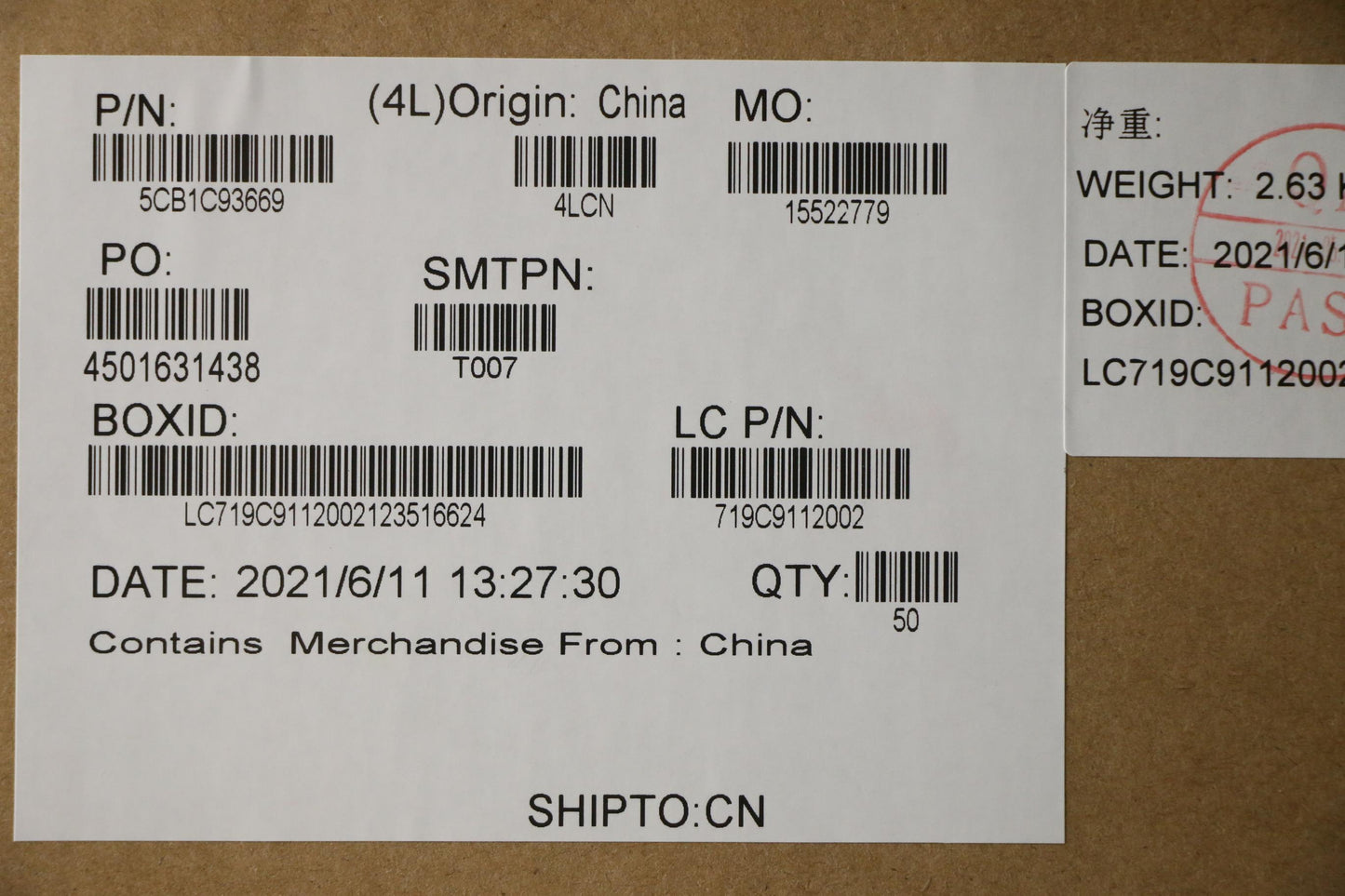 Lenovo Strip Cover L in Black - 5CB1C93669