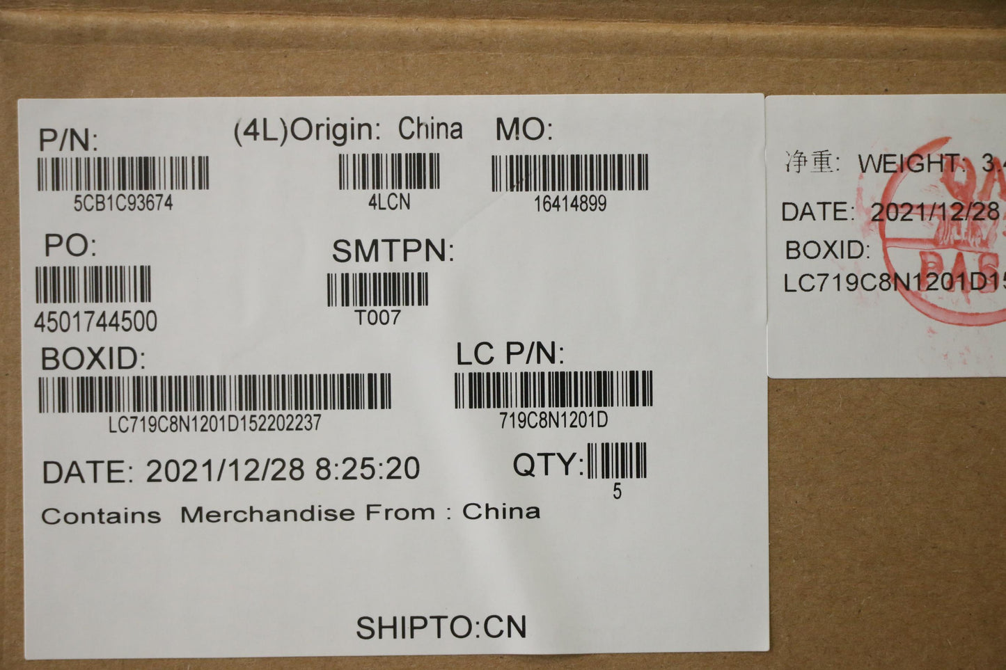 Lenovo Cover Upper Case Asm_Brl L82K8 - 5CB1C93674