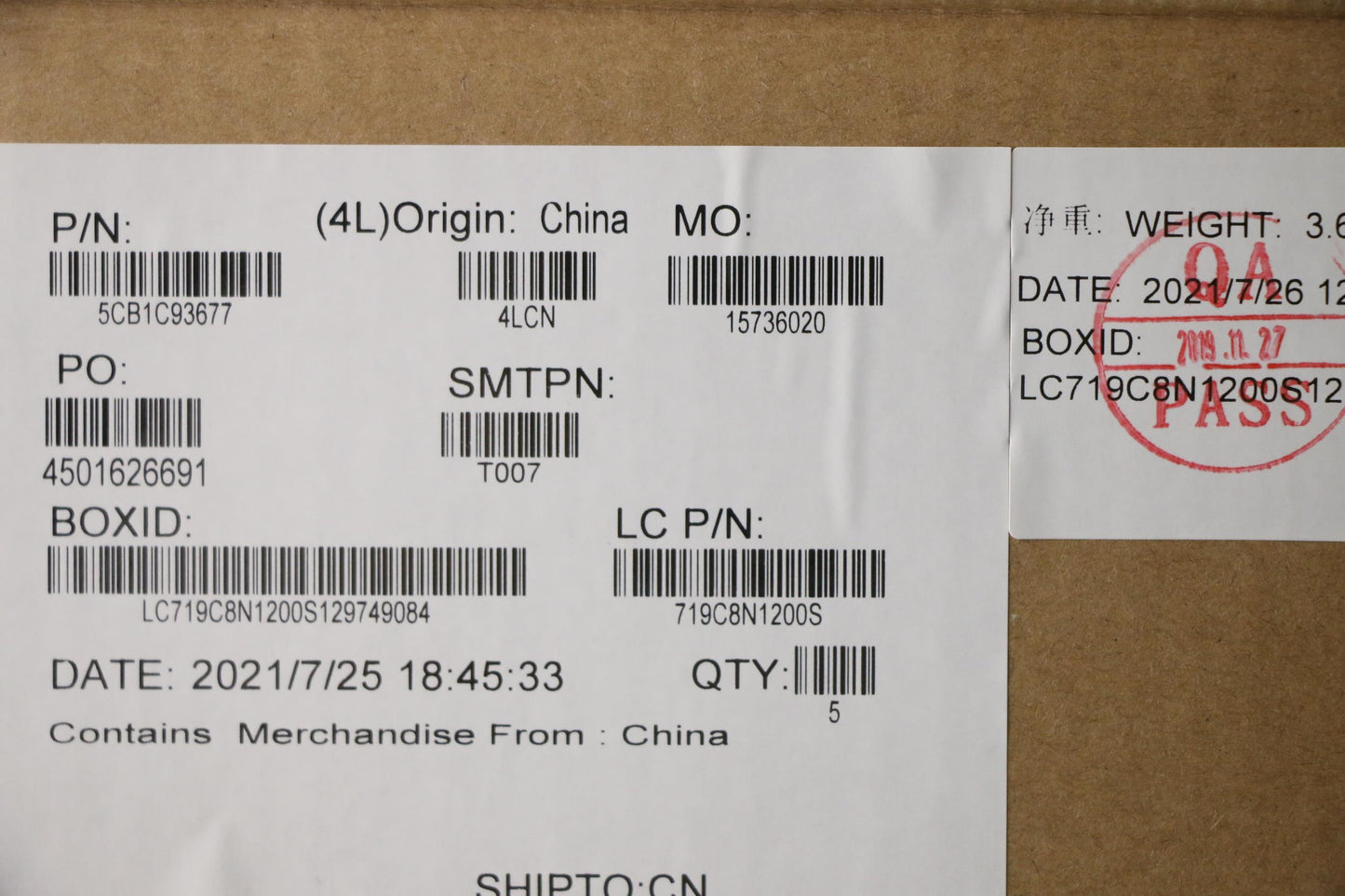 Lenovo Cover Upper Case Asm_Euro Eng - 5CB1C93677