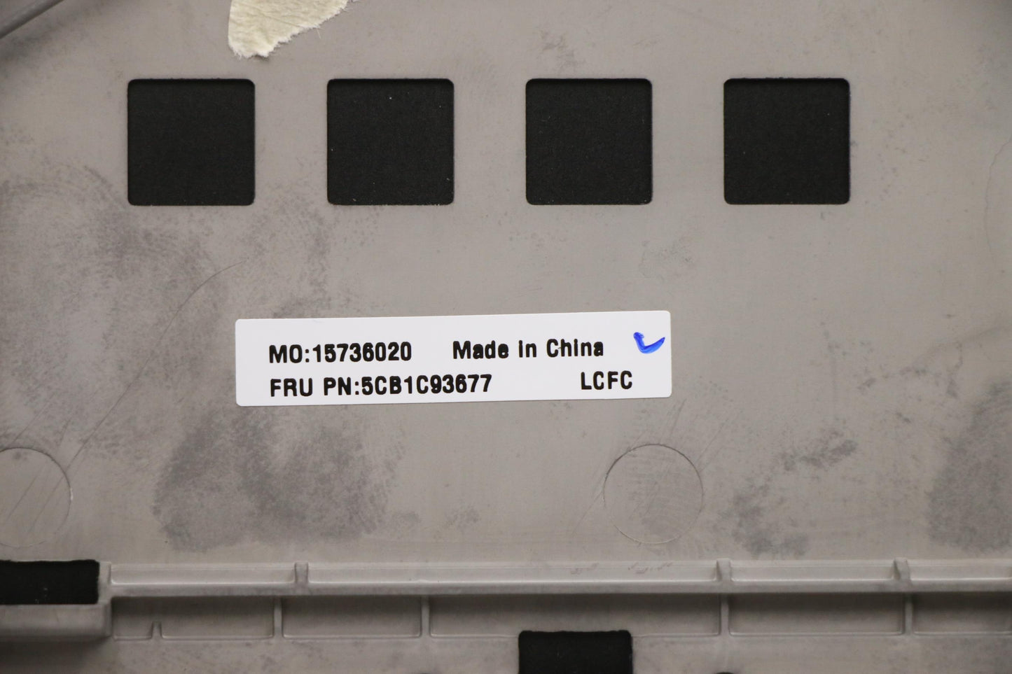 Lenovo Cover Upper Case Asm_Euro Eng - 5CB1C93677