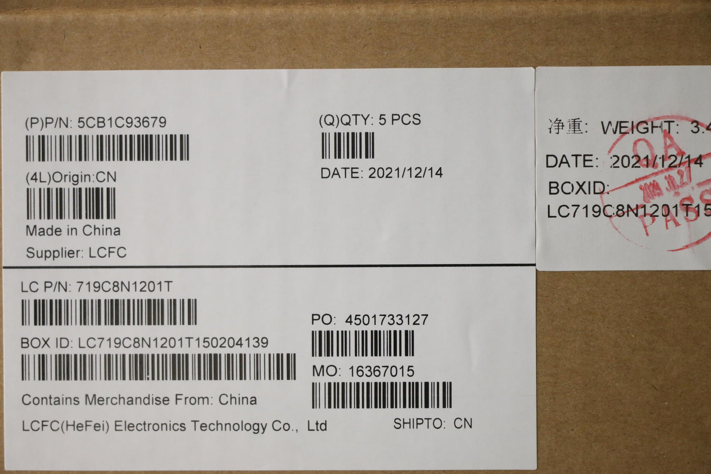 Lenovo Cover Upper Case Asm_Fra/Eng L - 5CB1C93679