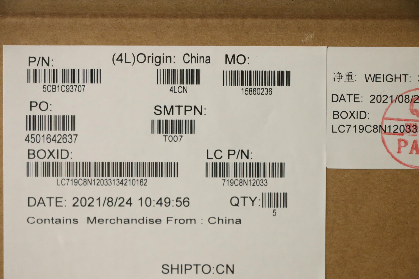Lenovo Cover Upper Case Asm_Cze/Slk L - 5CB1C93707