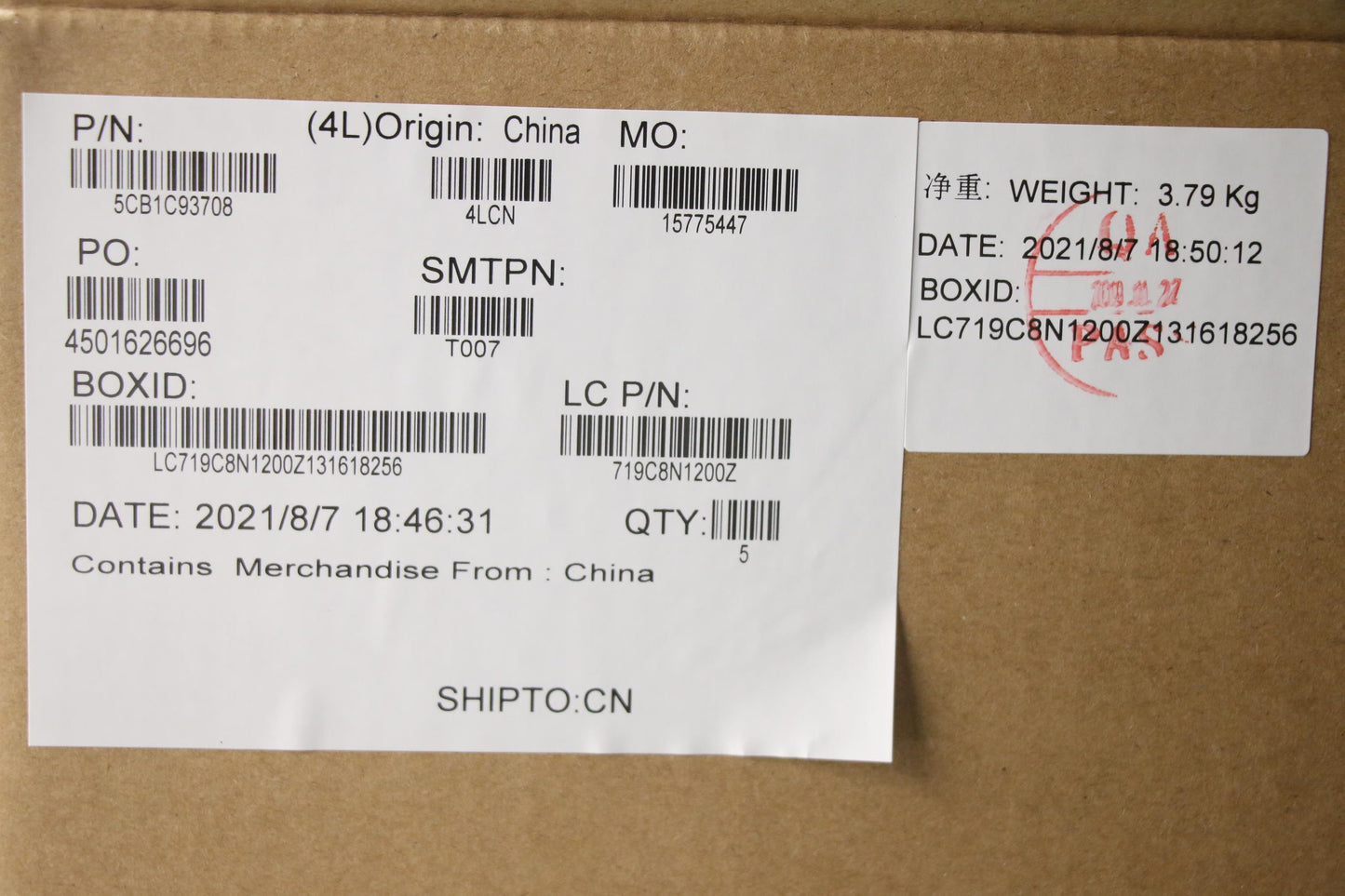 Lenovo Cover Upper Case Asm_Eng L82K8 - 5CB1C93708