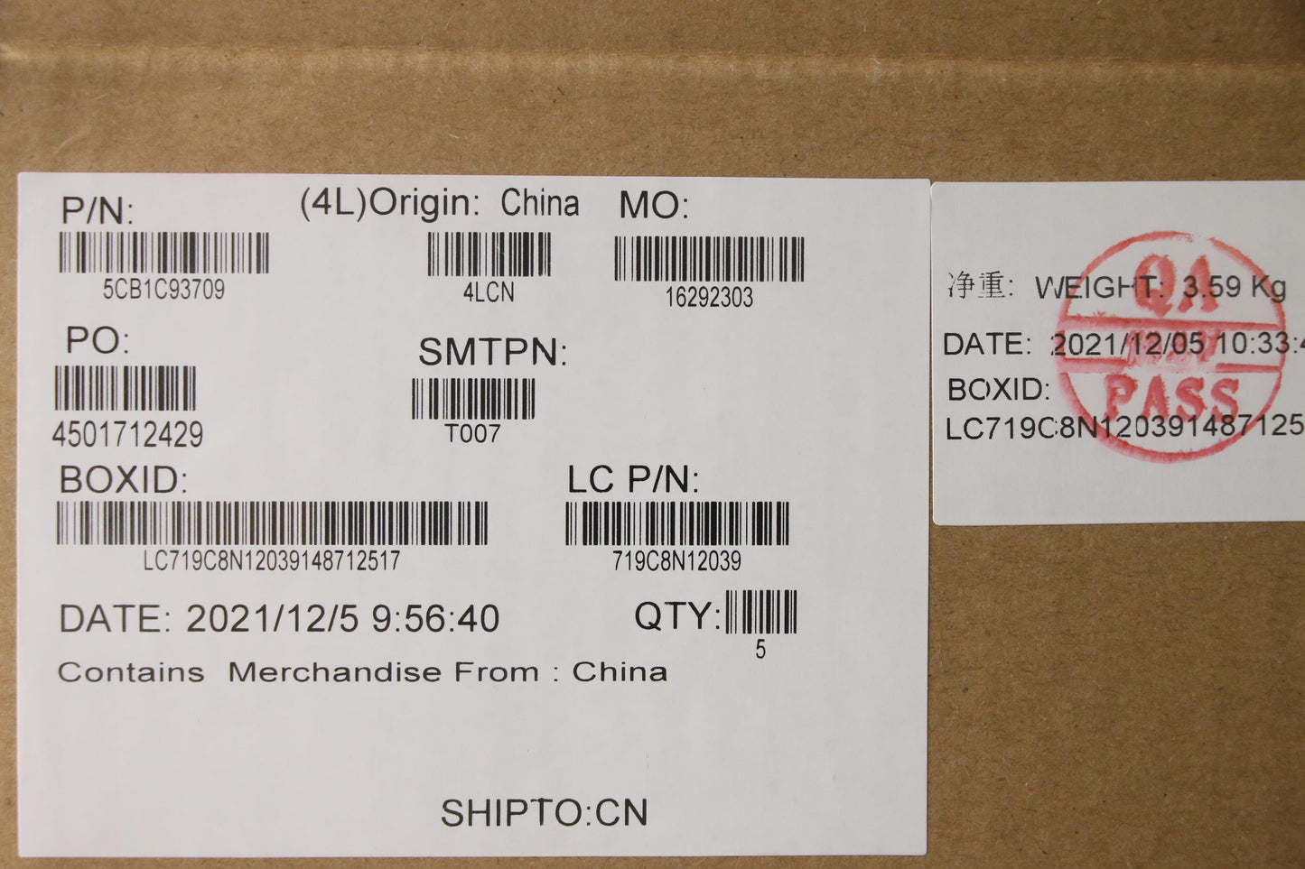 Lenovo Cover Upper Case Asm_Euro Eng - 5CB1C93709