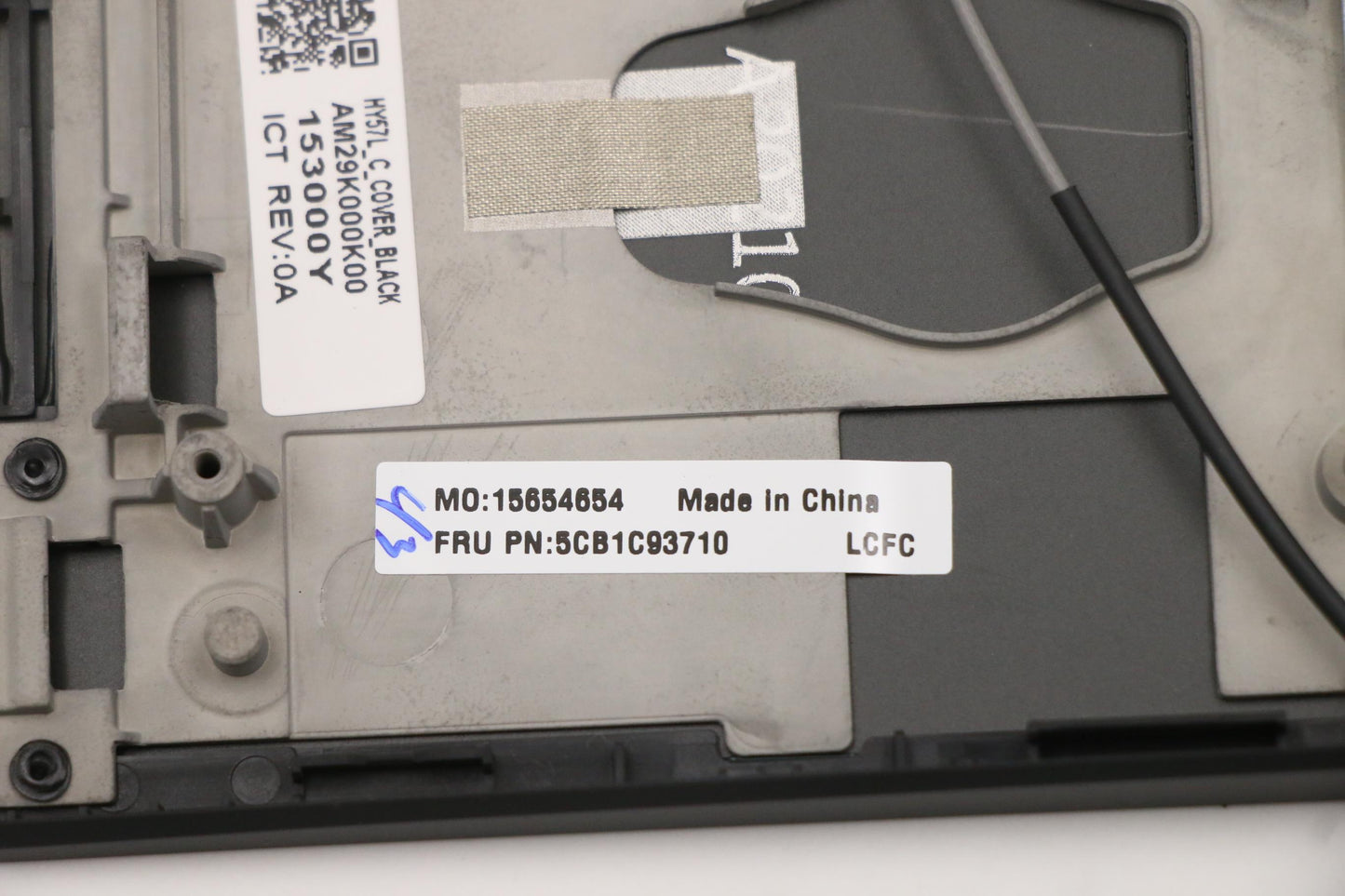 Lenovo - C-Cover with Keyboard, USA English, Black, RGB Backlight - 5CB1C93710