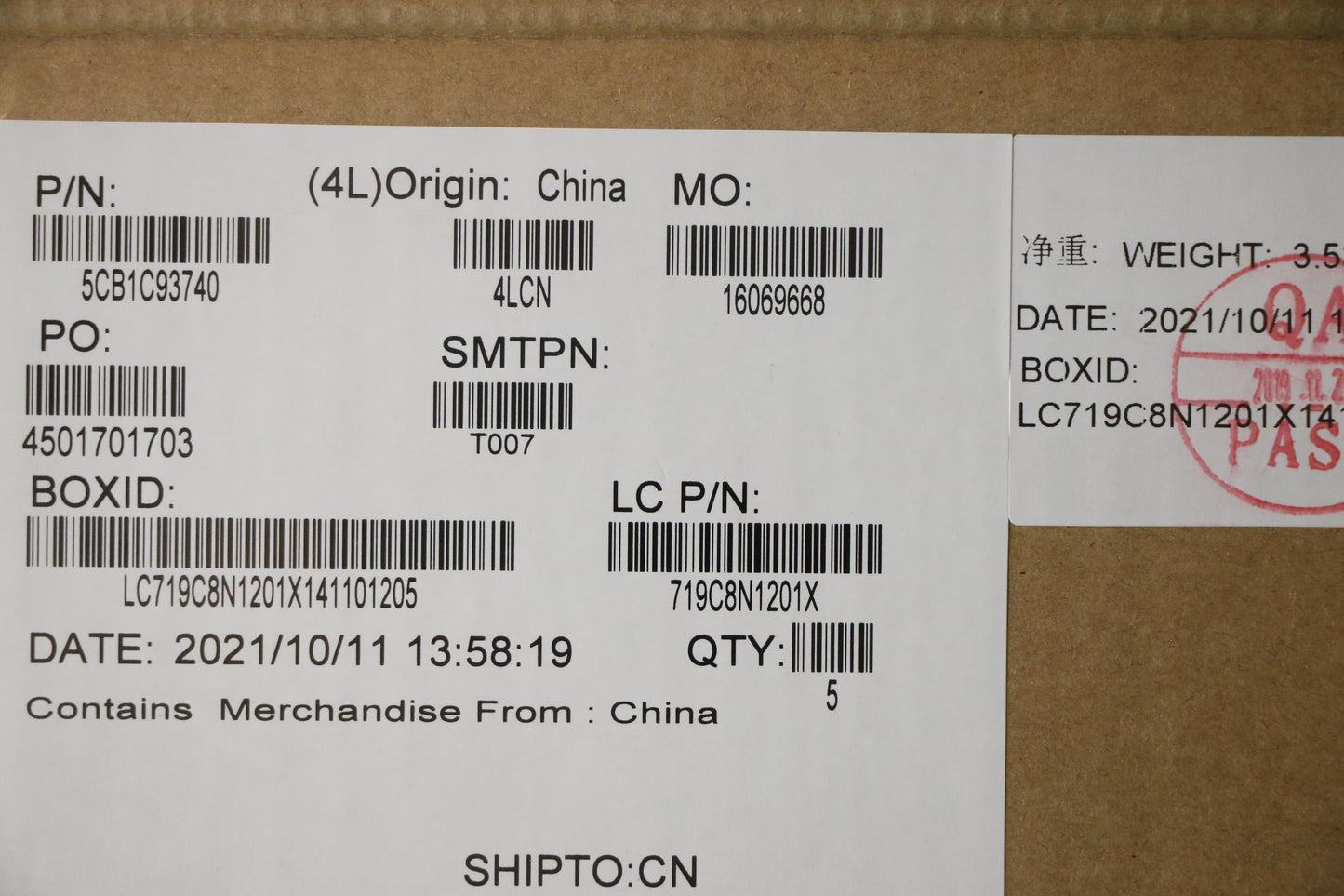 Lenovo Cover Upper Case Asm_Eng L82K8 - 5CB1C93740