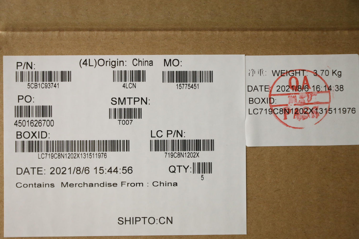 Lenovo Cover Upper Case Asm_Euro Eng - 5CB1C93741