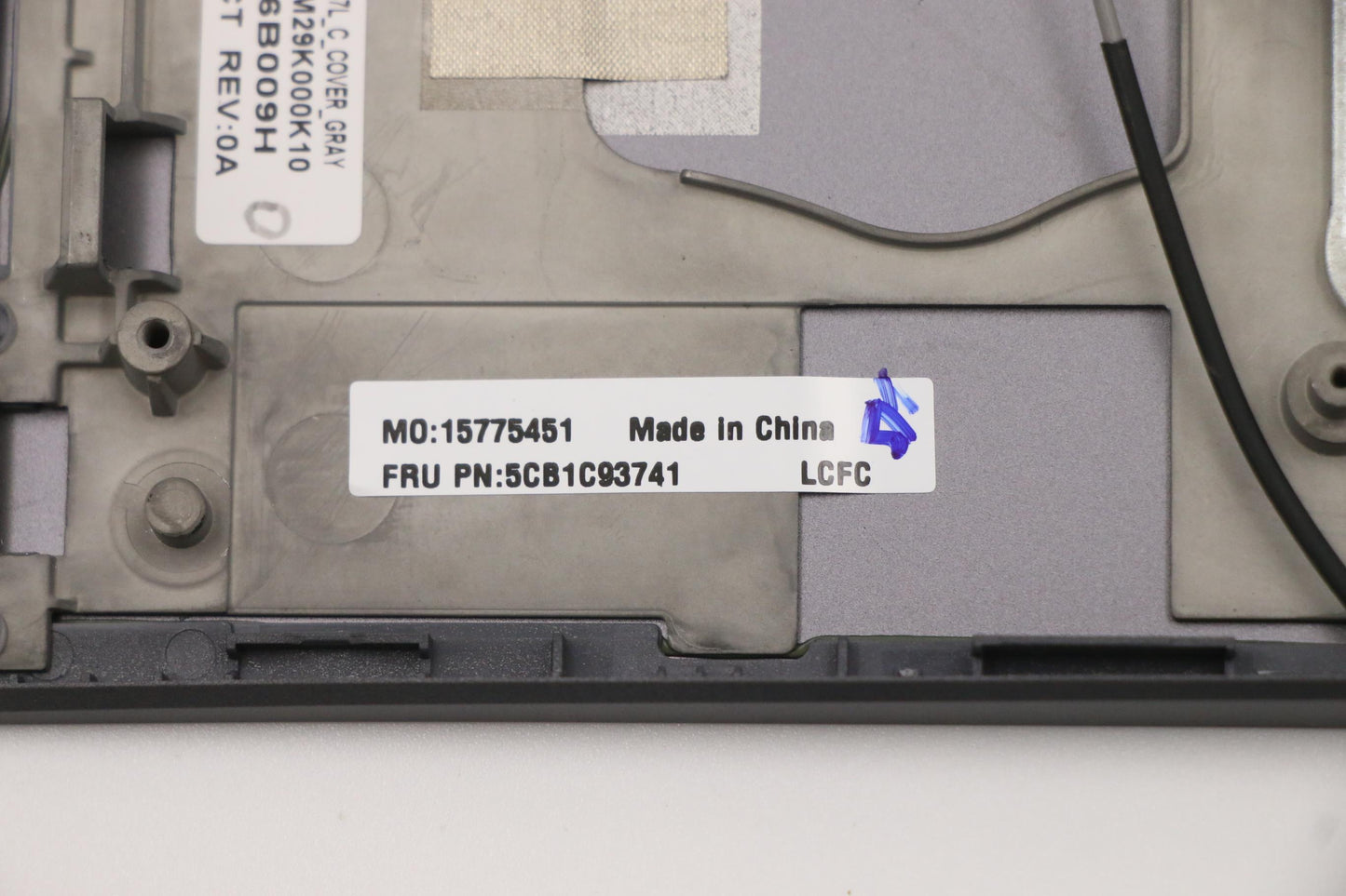 Lenovo Cover Upper Case Asm_Euro Eng - 5CB1C93741