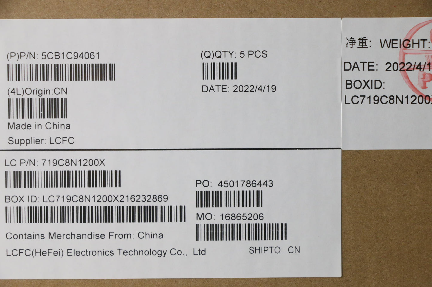 Lenovo Cover Upper Case Asm_Euro Eng - 5CB1C94061
