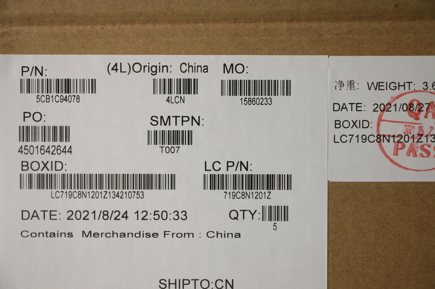 Lenovo Cover Upper Case Asm_Uke L82K8 - 5CB1C94078