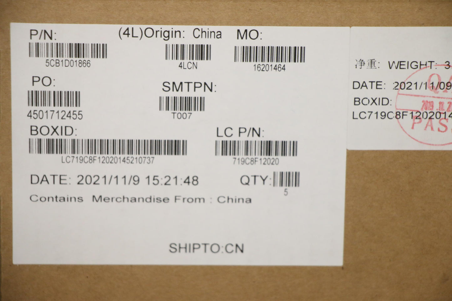 Lenovo Cover Upper Case Asm_Cze/Slkl8 - 5CB1D01866