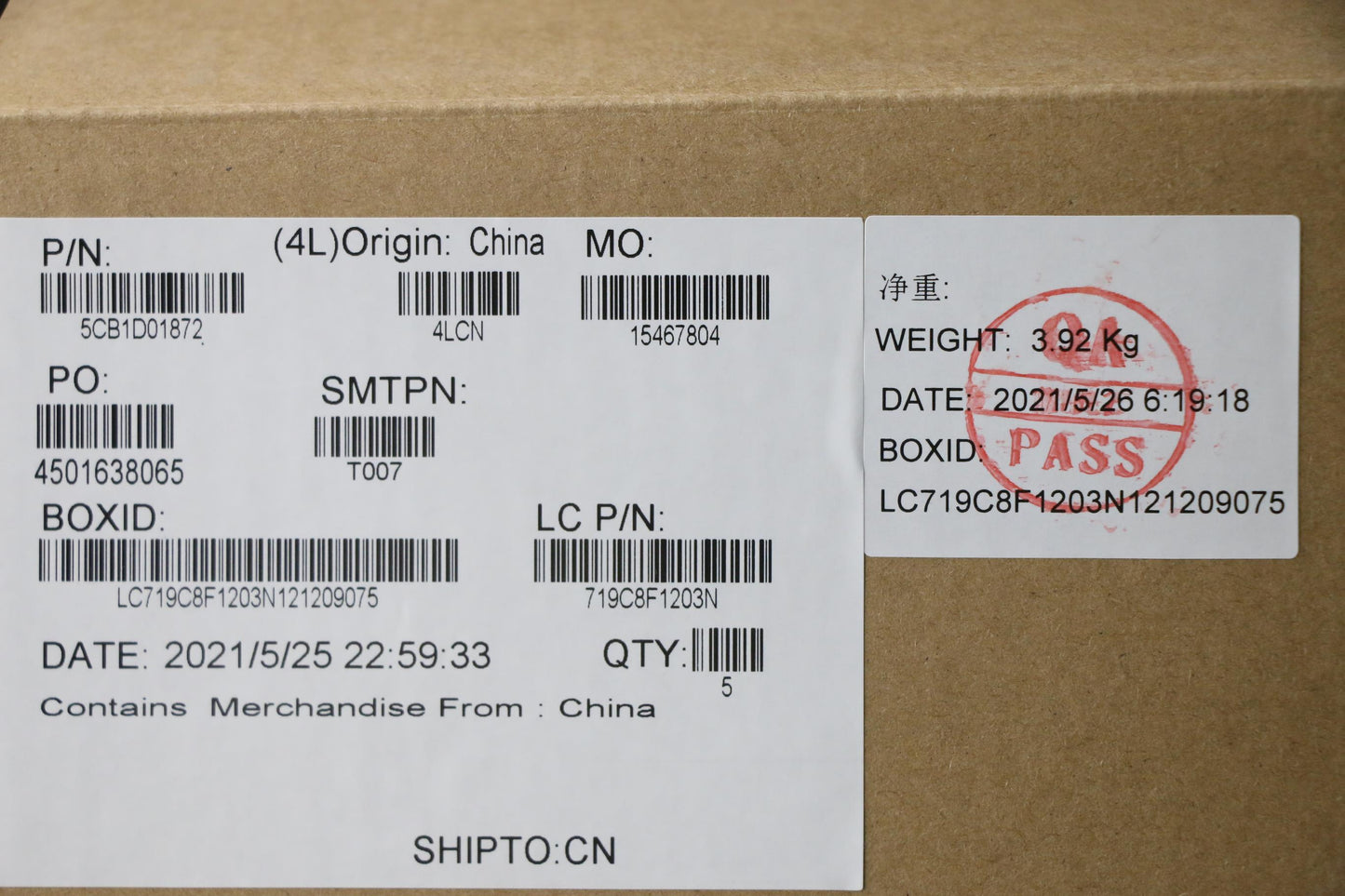 Lenovo Cover Upper Case Asm_Eng L82Nx - 5CB1D01872