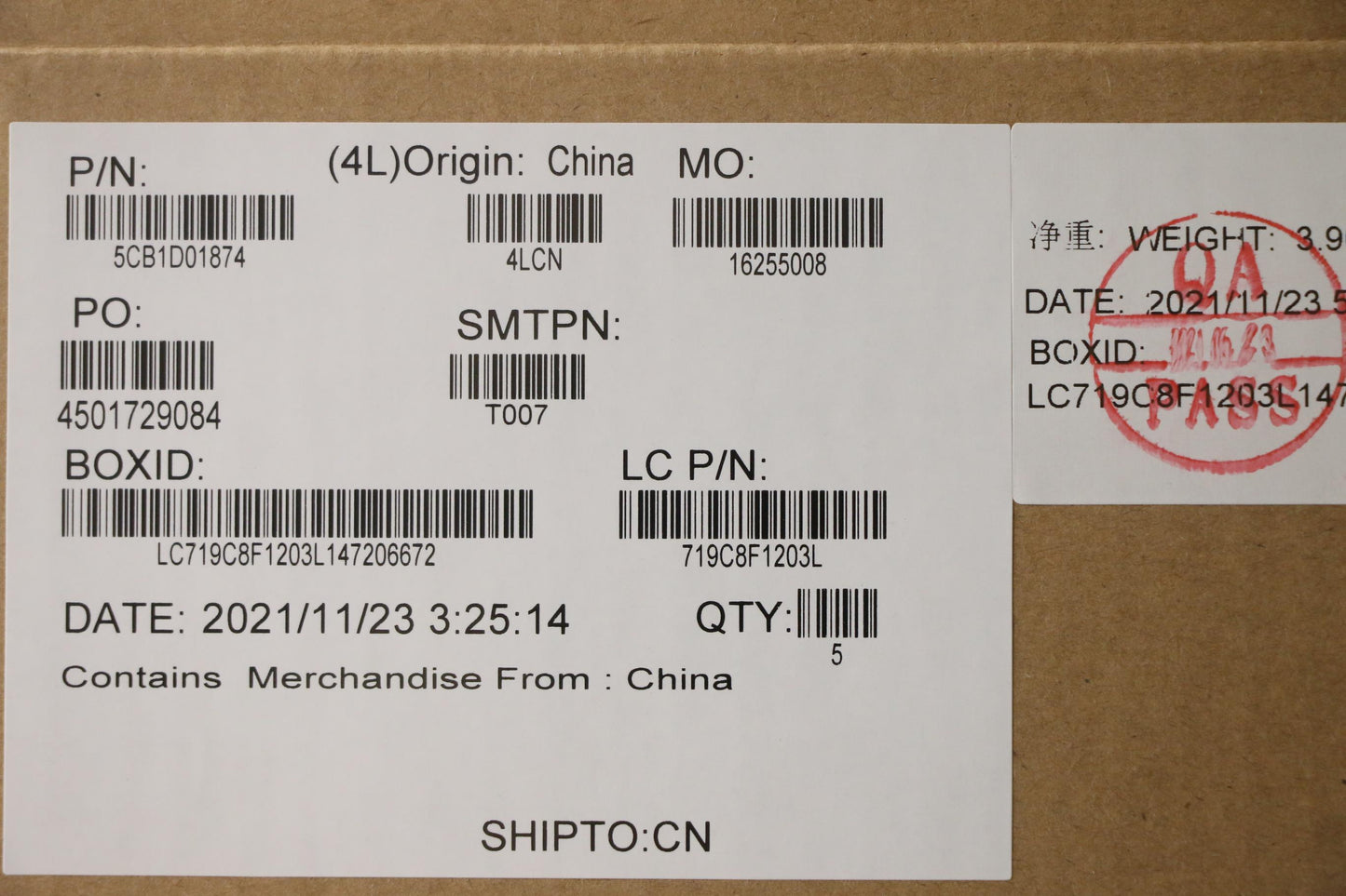 Lenovo Cover Upper Case Asm_Ita L82Nx - 5CB1D01874