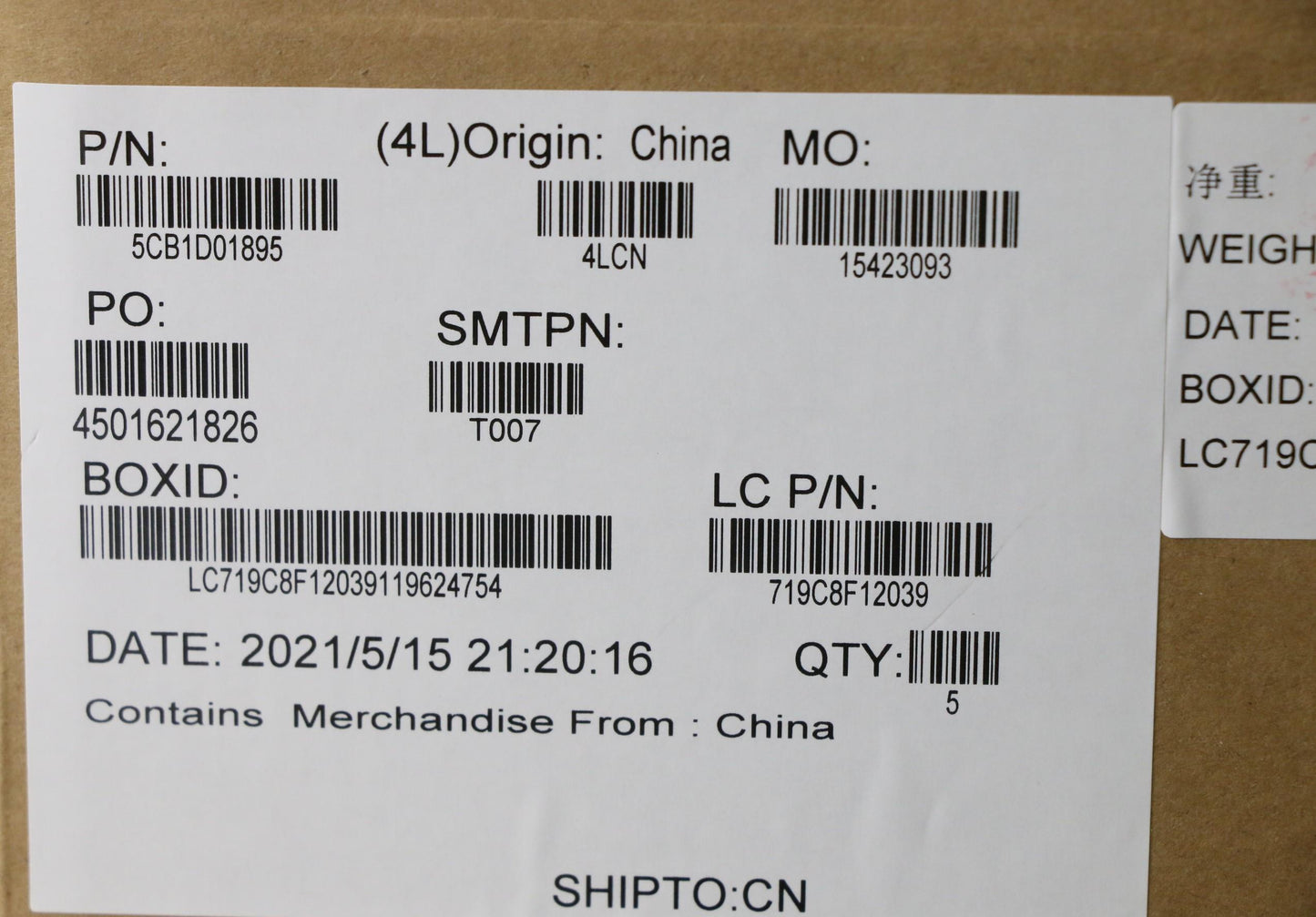 Lenovo Cover Upper Case Asm_Sws L82Nx - 5CB1D01895