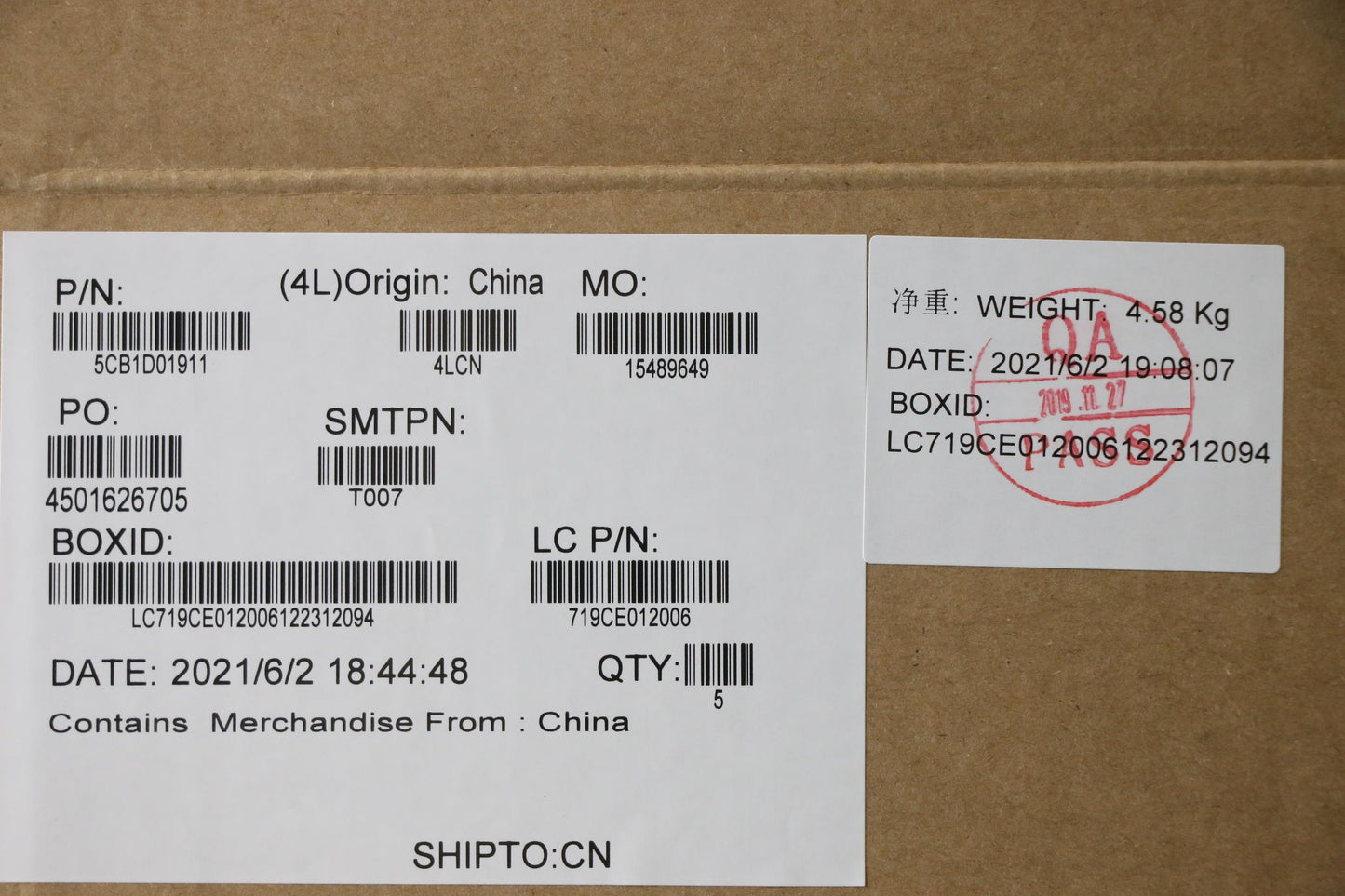 Lenovo Cover Upper Case Asm_Eng L82K0 - 5CB1D01911