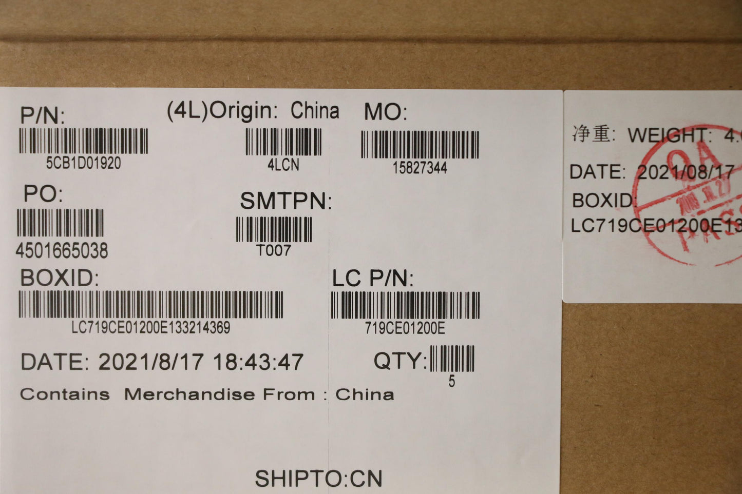 Lenovo Cover Upper Case Asm_Hbw L82K0 - 5CB1D01920