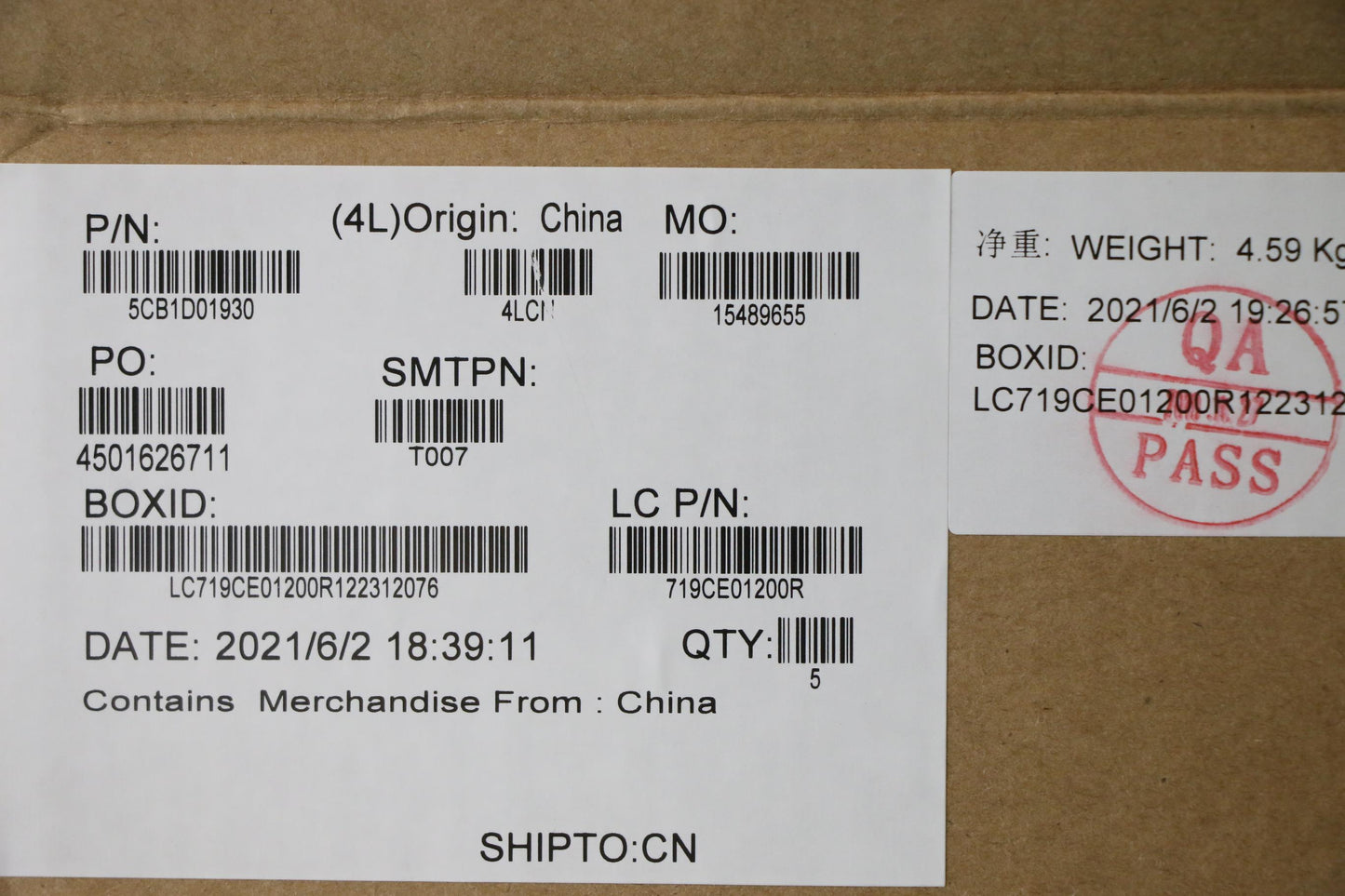 Lenovo Cover Upper Case Asm_Slv L82K0 - 5CB1D01930