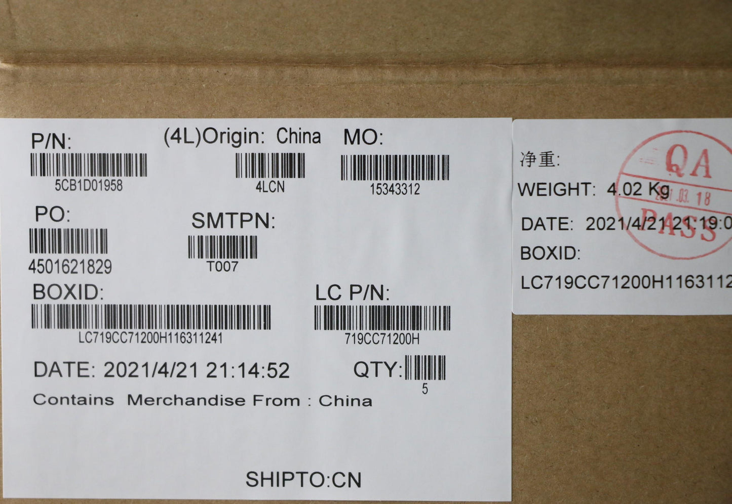 Lenovo Cover Upper Case Asm_Bell82C7I - 5CB1D01958
