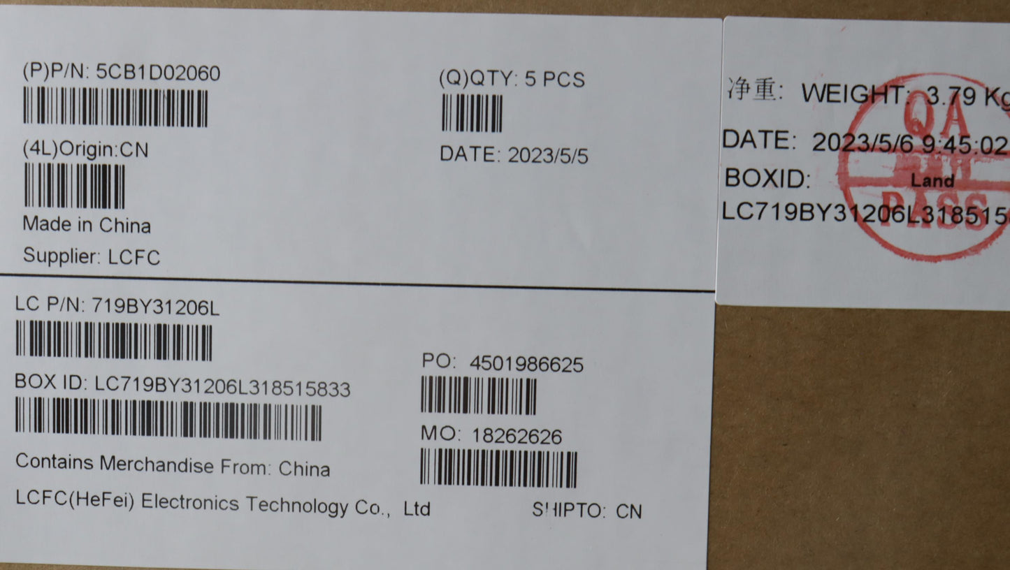 Lenovo Cover Upper Case Asm_Eng L81W1 - 5CB1D02060
