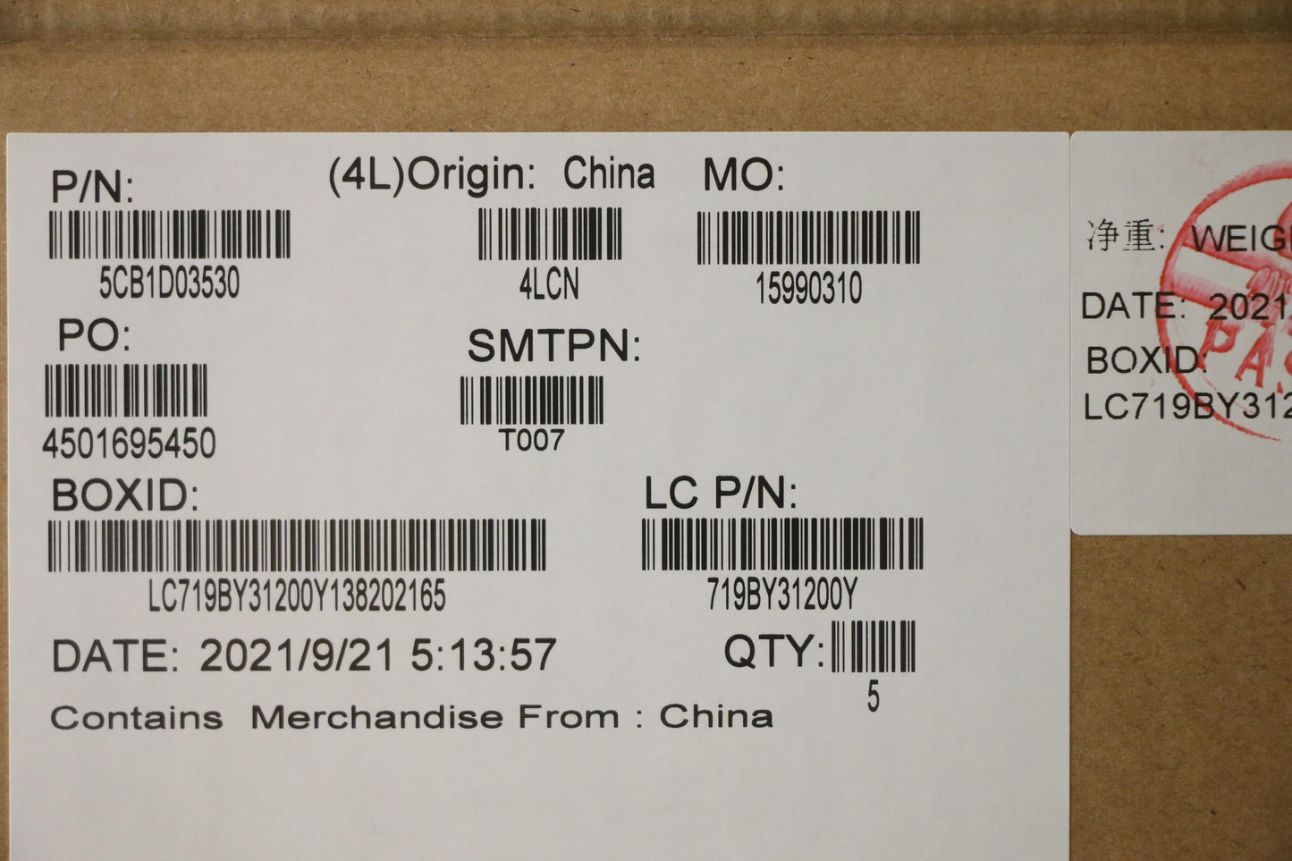 Lenovo Cover Upper Case Asm_Ita L81W1 - 5CB1D03530