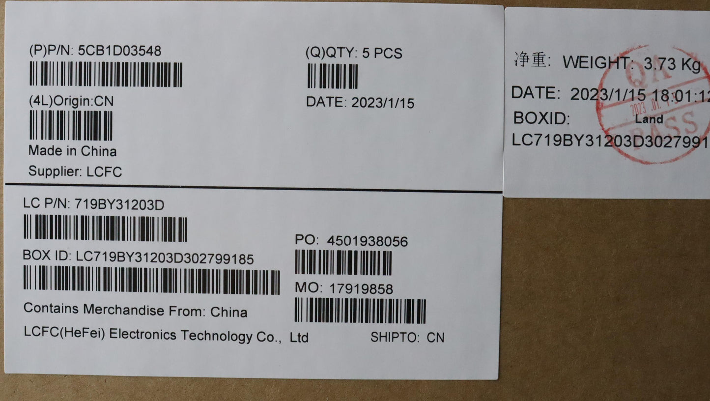 Lenovo Cover Upper Case Asm_Bel L81W1 - 5CB1D03548