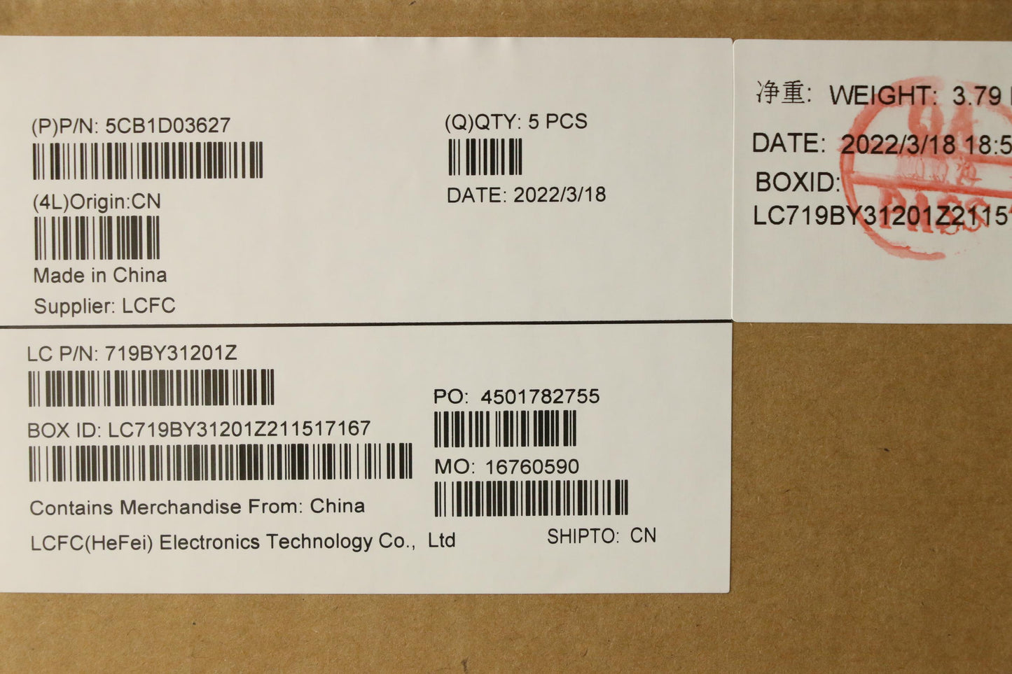 Lenovo Upper Case ASM_ENG L81W1 NFPALLIPC - 5CB1D03627