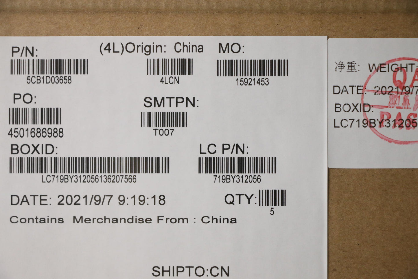 Lenovo Cover Upper Case Asm_Eng L81W1 - 5CB1D03658