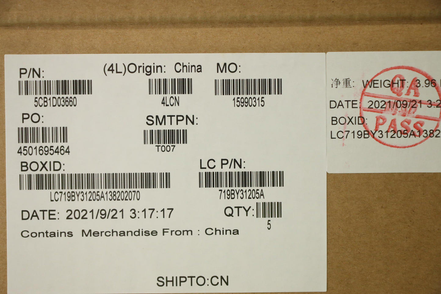 Lenovo Cover Upper Case Asm_Ita L81W1 - 5CB1D03660