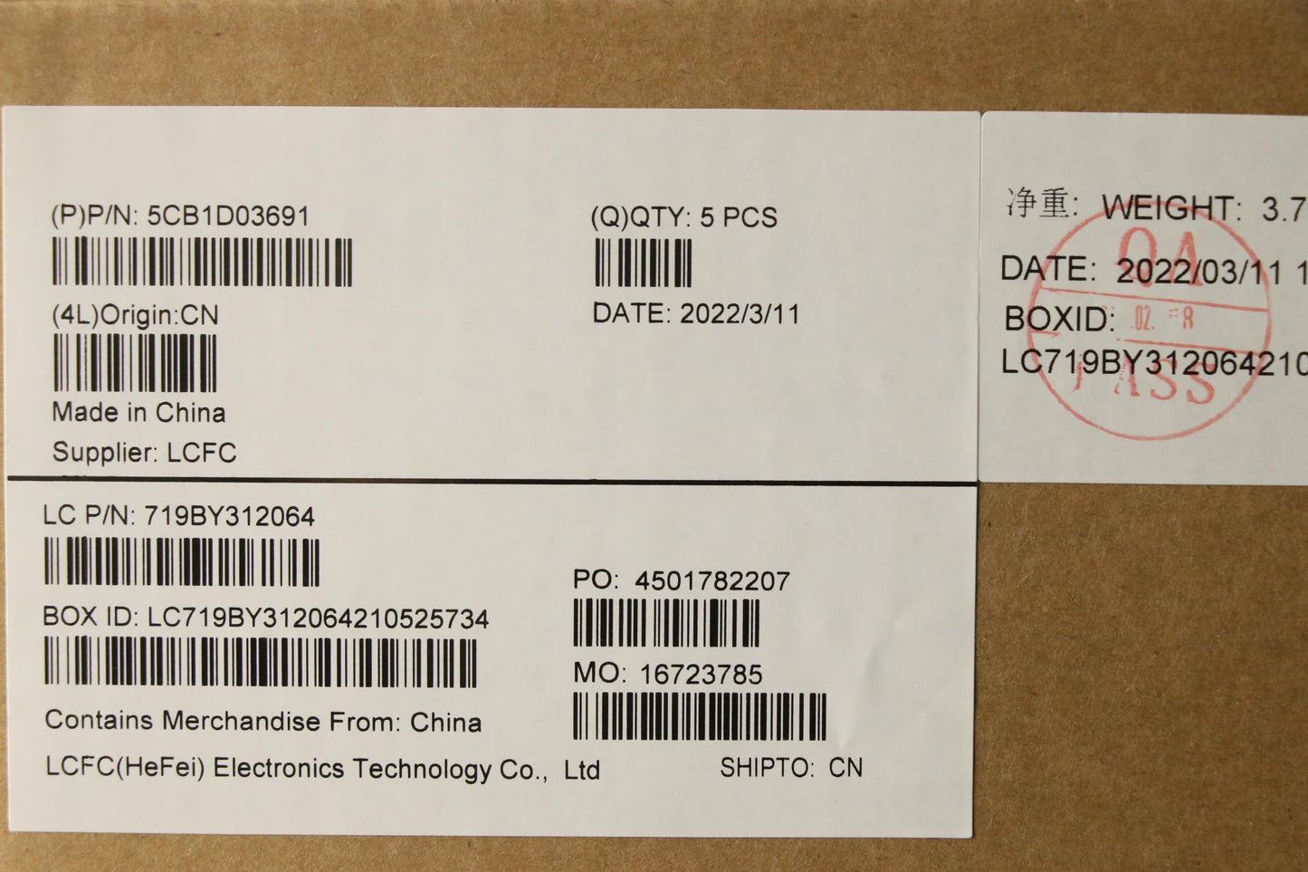 Lenovo Cover Upper Case Asm_Ita L81W1 - 5CB1D03691
