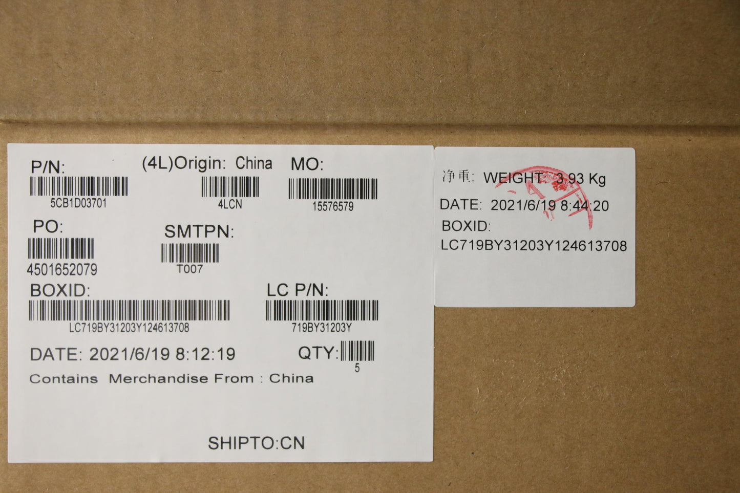 Lenovo Cover Upper Case Asm_Fra L81W1 - 5CB1D03701