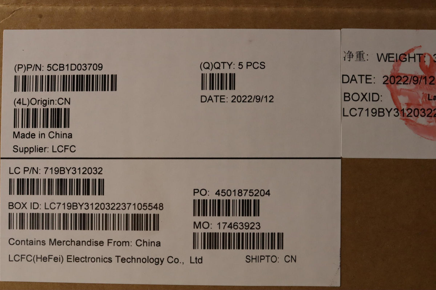 Lenovo Cover Upper Case Asm_Bel L81W1 - 5CB1D03709