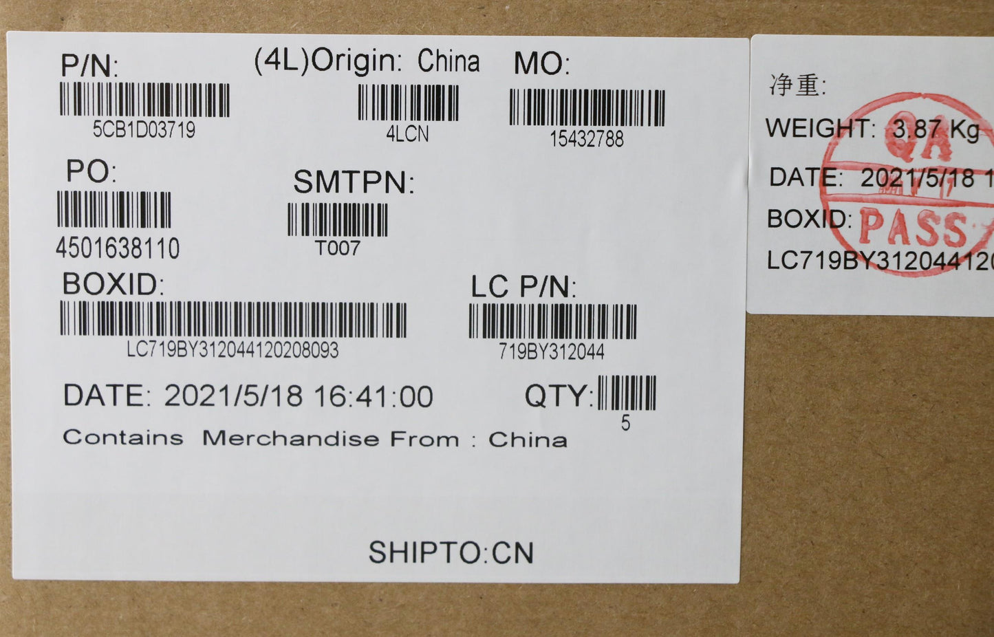 Lenovo Cover Upper Case Asm_Jpn L81W1 - 5CB1D03719