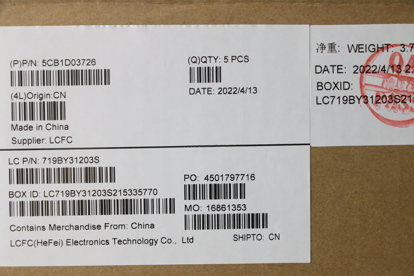 Lenovo Cover Upper Case Asm_Por L81W1 - 5CB1D03726