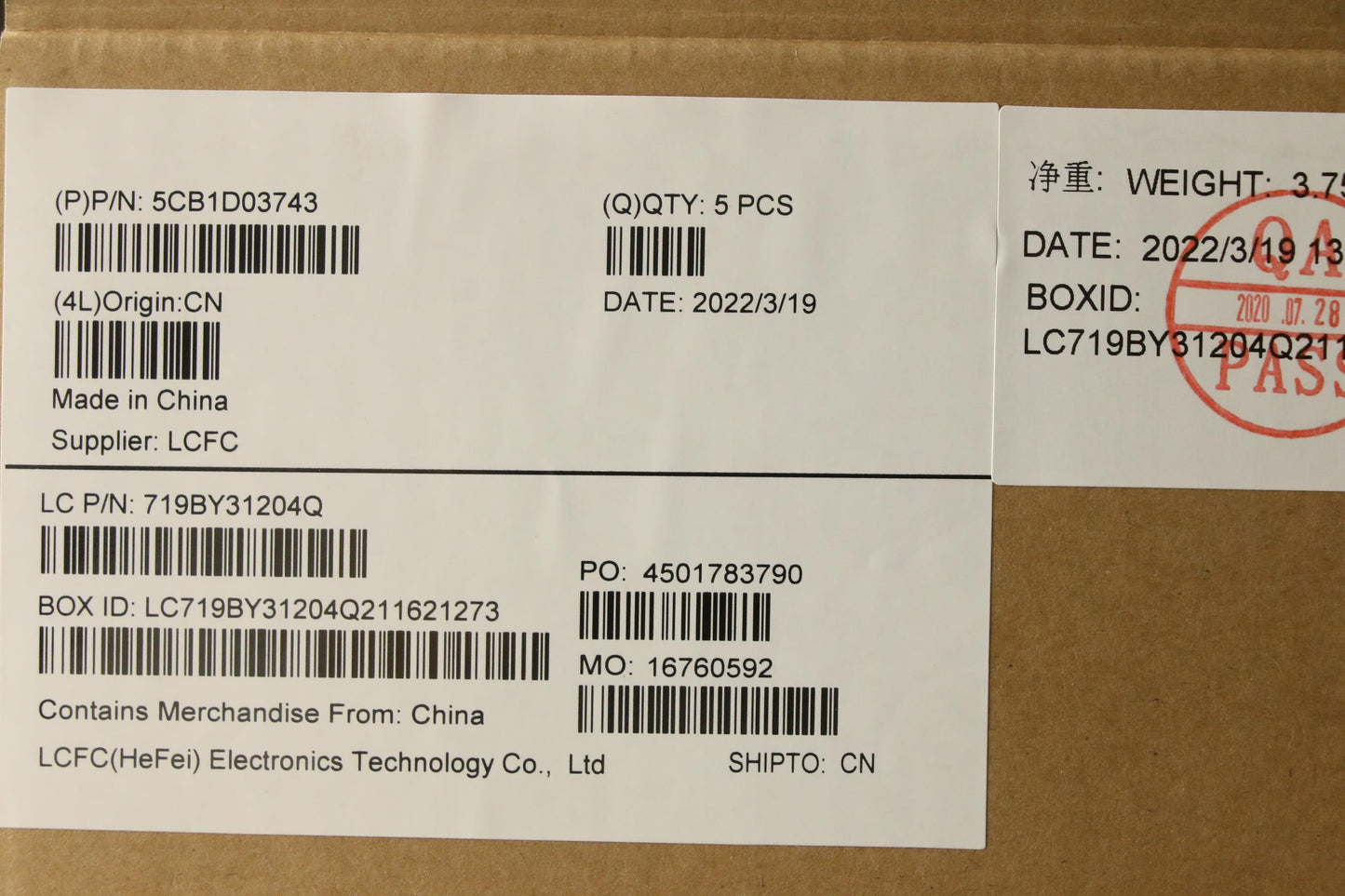 Lenovo Cover Upper Case Asm_Sws L81W1 - 5CB1D03743
