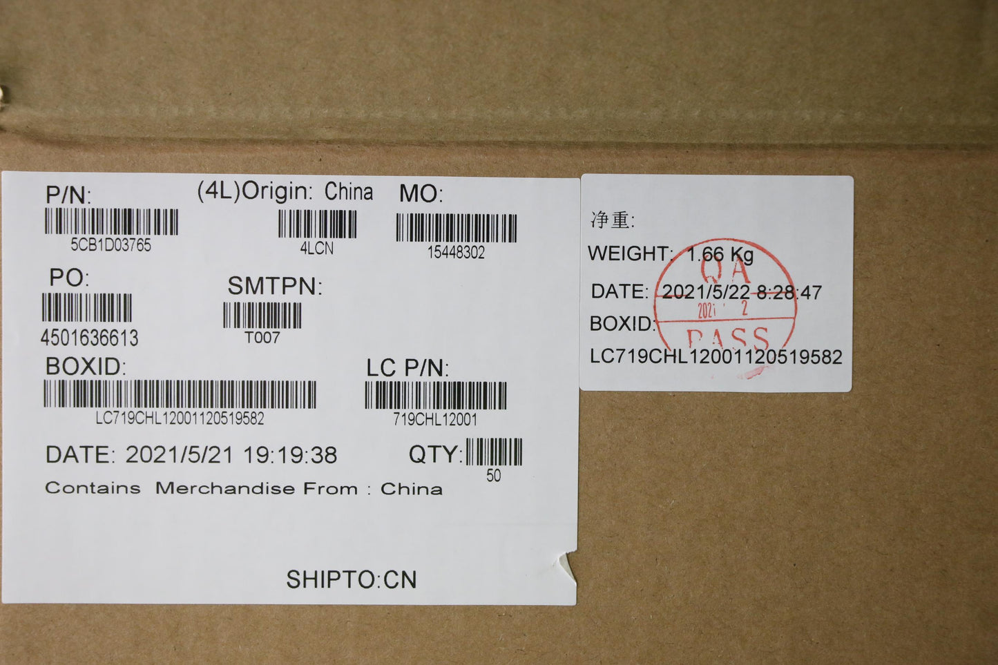 Lenovo Cover Strip Cover L 20Ym - 5CB1D03765
