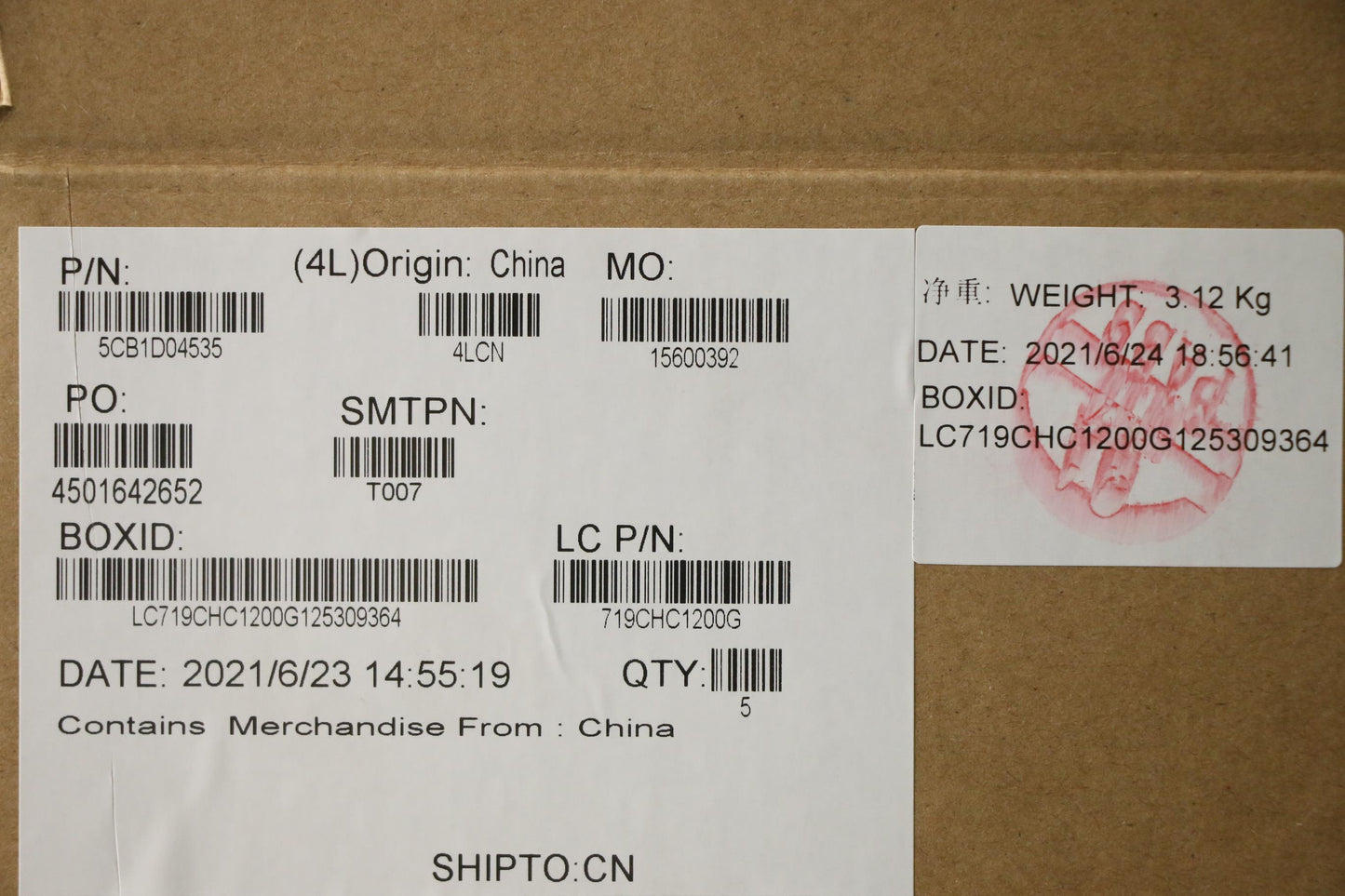 Lenovo Cover Upper Case Asm_Eng L20Ym - 5CB1D04535