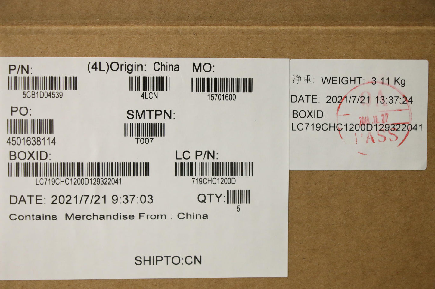 Lenovo Cover Upper Case Asm_Fra L20Ym - 5CB1D04539