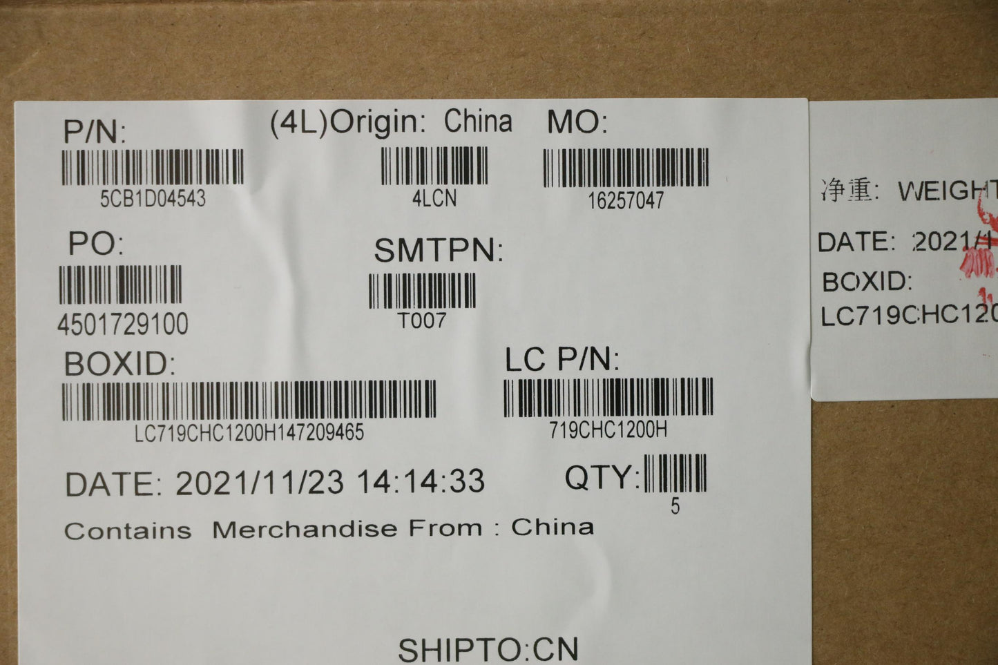 Lenovo Cover Upper Case Asm_Hbw L20Ym - 5CB1D04543