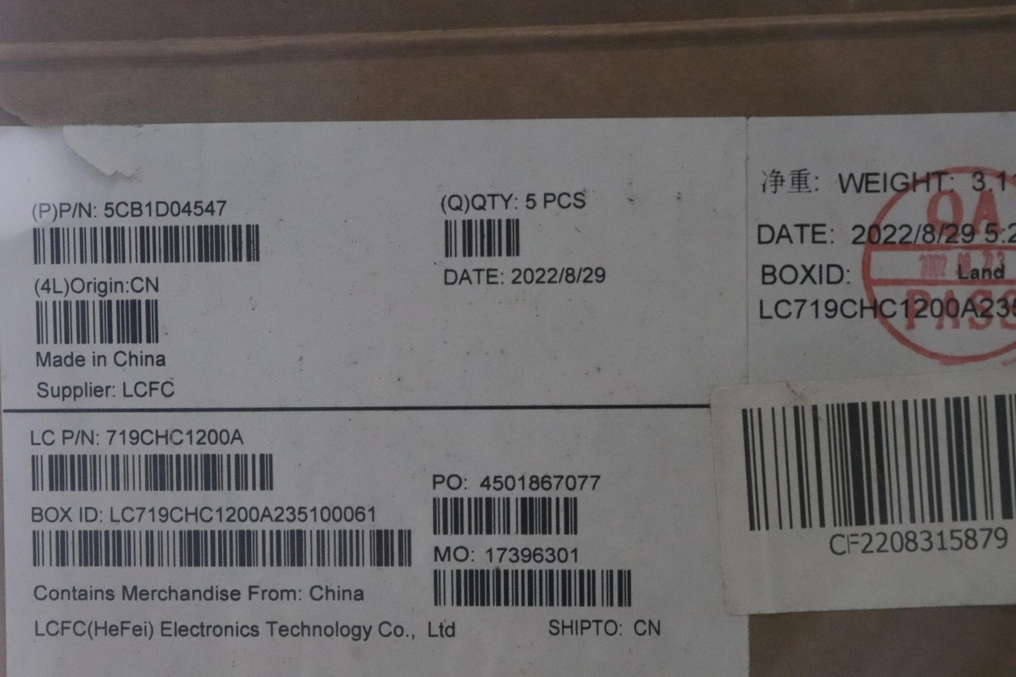 Lenovo Cover Upper Case Asm_Ita L20Ym - 5CB1D04547