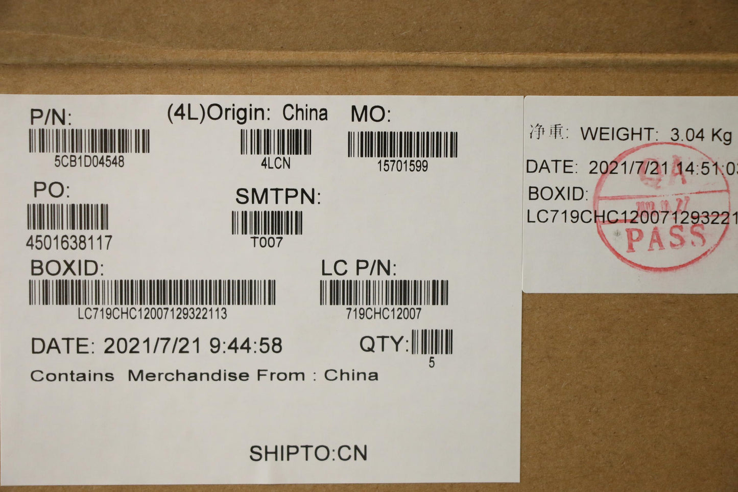 Lenovo Cover Upper Case Asm_Kor L20Ym - 5CB1D04548