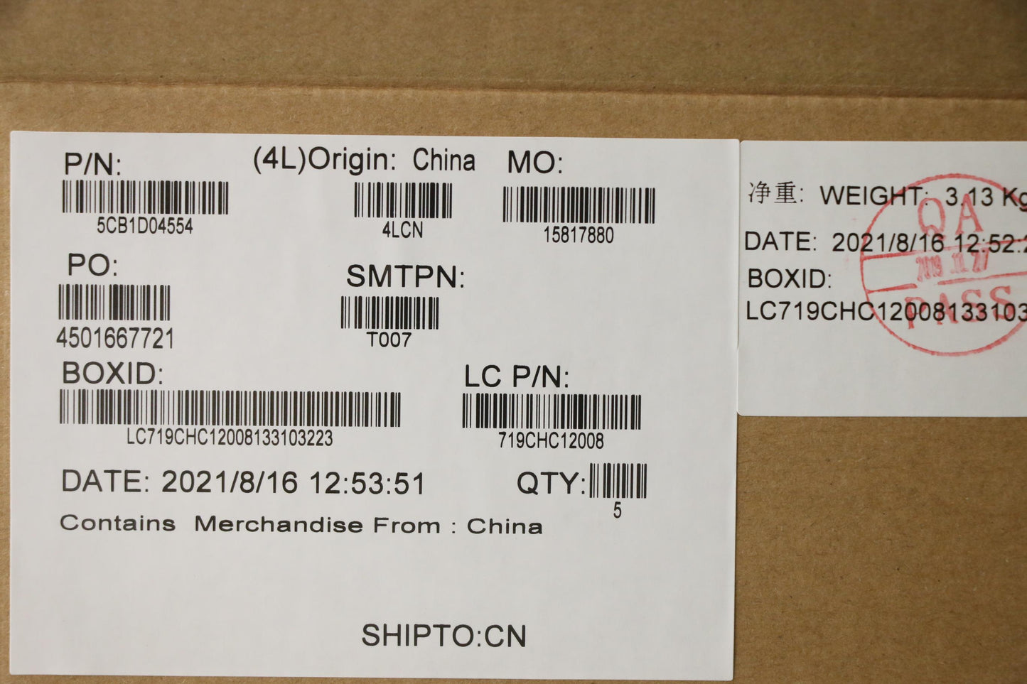 Lenovo Cover Upper Case Asm_Slv L20Ym - 5CB1D04554