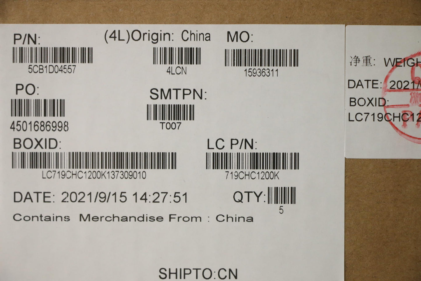 Lenovo Cover Upper Case Asm_Thai L20Y - 5CB1D04557